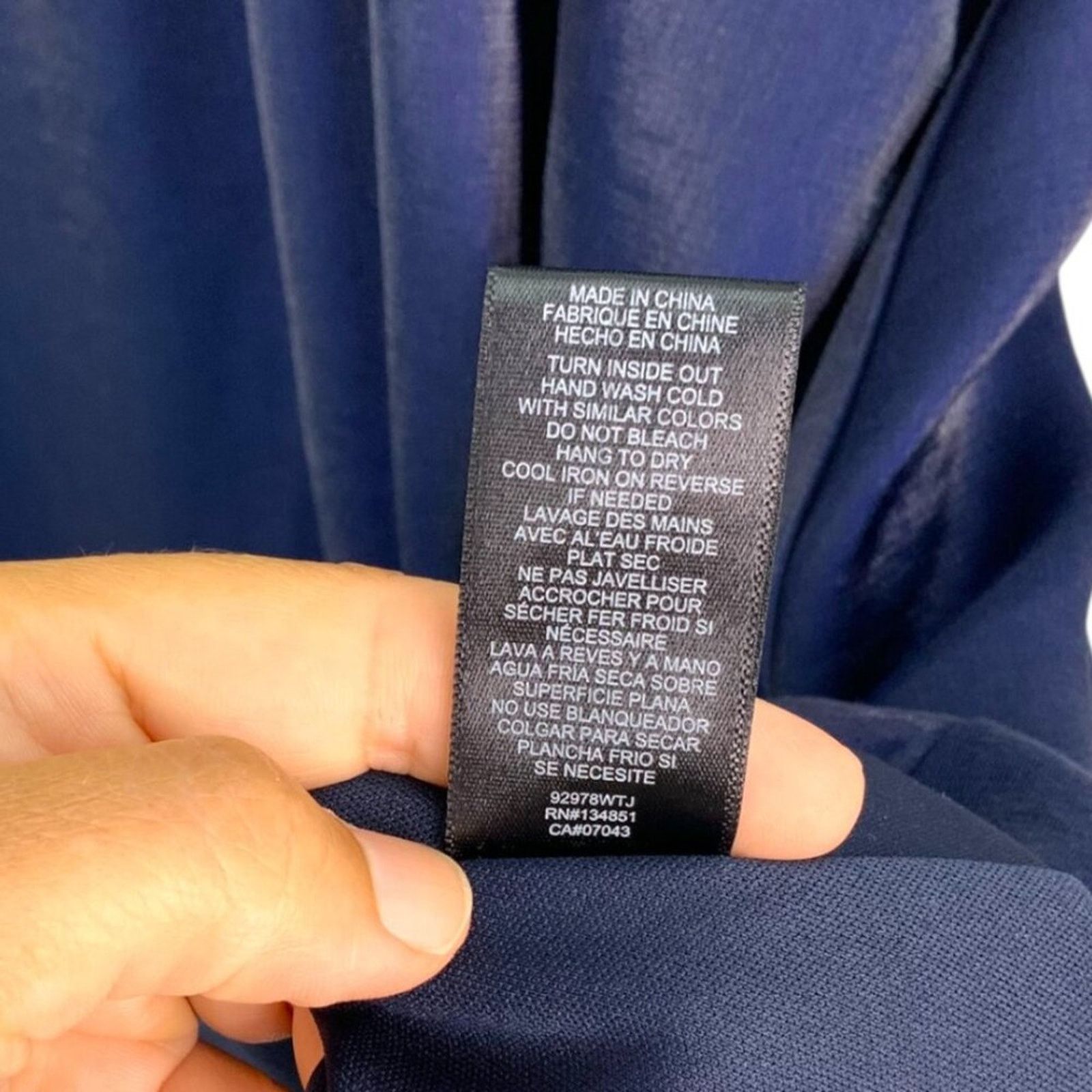 Other WAYF Desi Bustier Midi Dress In Navy Size Medium $128 MSRP Size M / US 6-8 / IT 42-44 - 7 Thumbnail