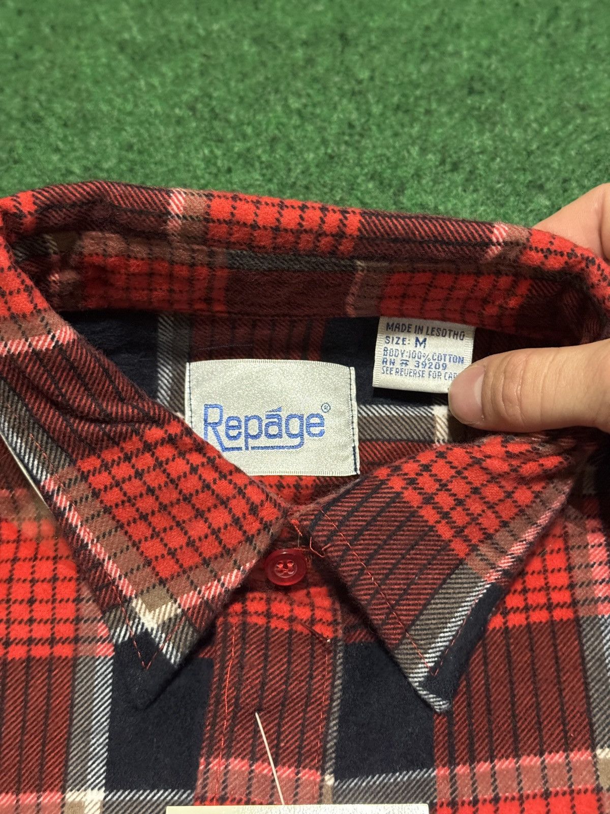 Vintage Repage Vintage Flannel Red Button Up 80s 90s NWT M Shirt Size US M / EU 48-50 / 2 - 3 Thumbnail