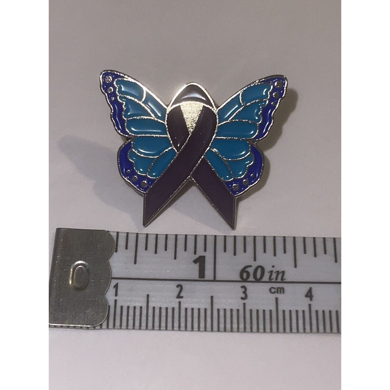 Other Blue Butterfly With Ribbon Pin Broochpins Size ONE SIZE - 1 Preview