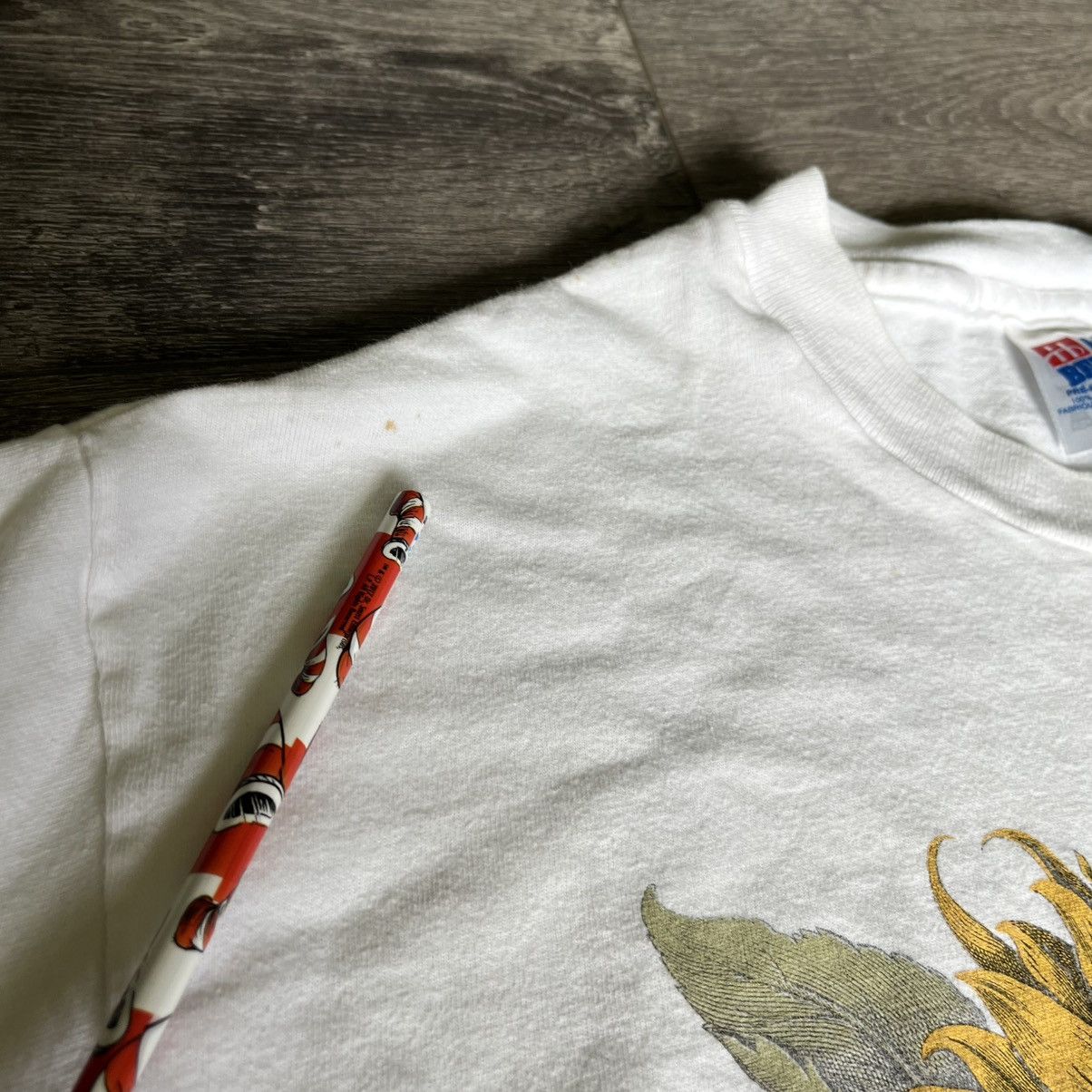 Vintage Vintage 90s Flos Solis Maior Sunflower Art Painting Logo Tee Size US L / EU 52-54 / 3 - 10 Thumbnail