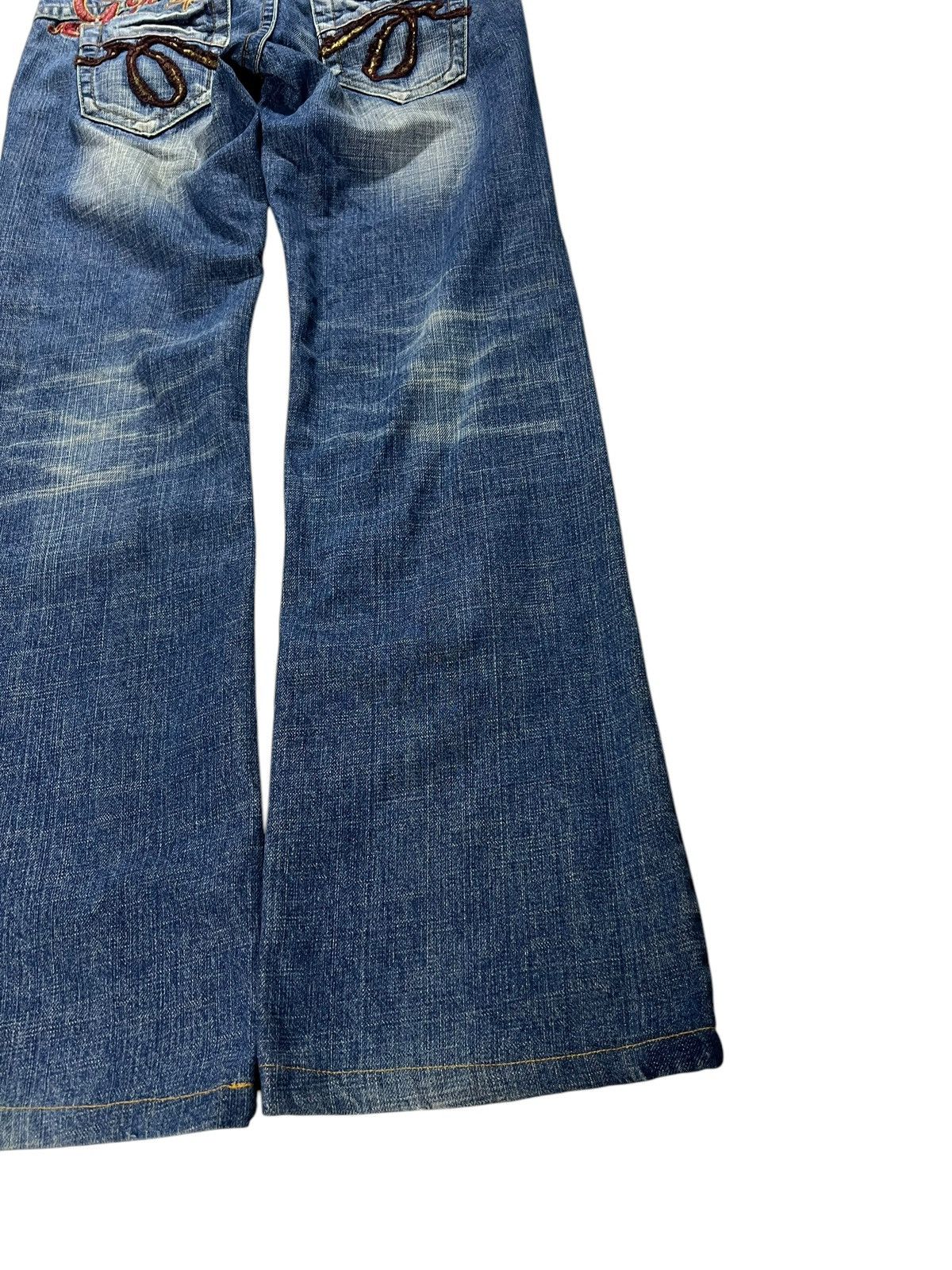 If Six Was Nine × Japanese Brand STUDIO R P&DENIM FLARE JEANS Size 29" - 12 Thumbnail