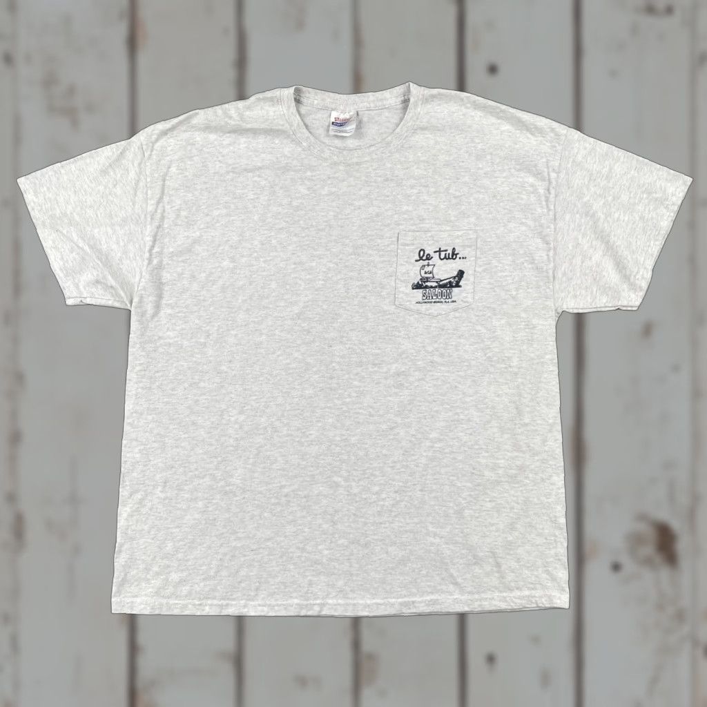 Hanes VINTAGE Hanes 2XL Gray Pocket T Shirt Le Tub Saloon Hollywood Beach Florida 2007 EUC Hanes Shirt Mens 90s Beach Reg"> Size US XXL / EU 58 / 5 - 1 Thumbnail