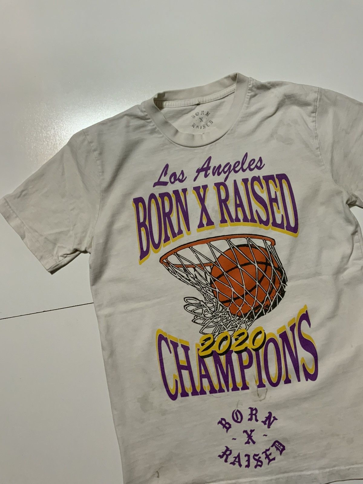 Born X Raised × NBA Born X Raised Los Angeles Lakers Champions Basketball TShirt Size US S / EU 44-46 / 1 - 3 Thumbnail