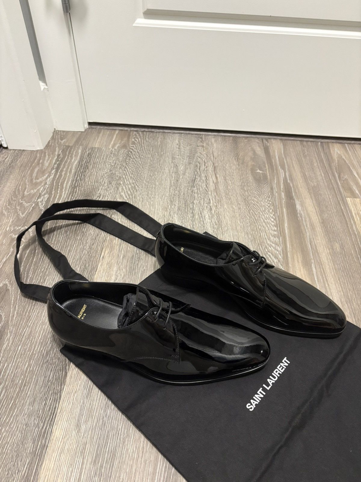 Saint Laurent Paris Saint Laurent Paris Patent leather derbies size 41 Size US 8 / EU 41 - 9 Thumbnail