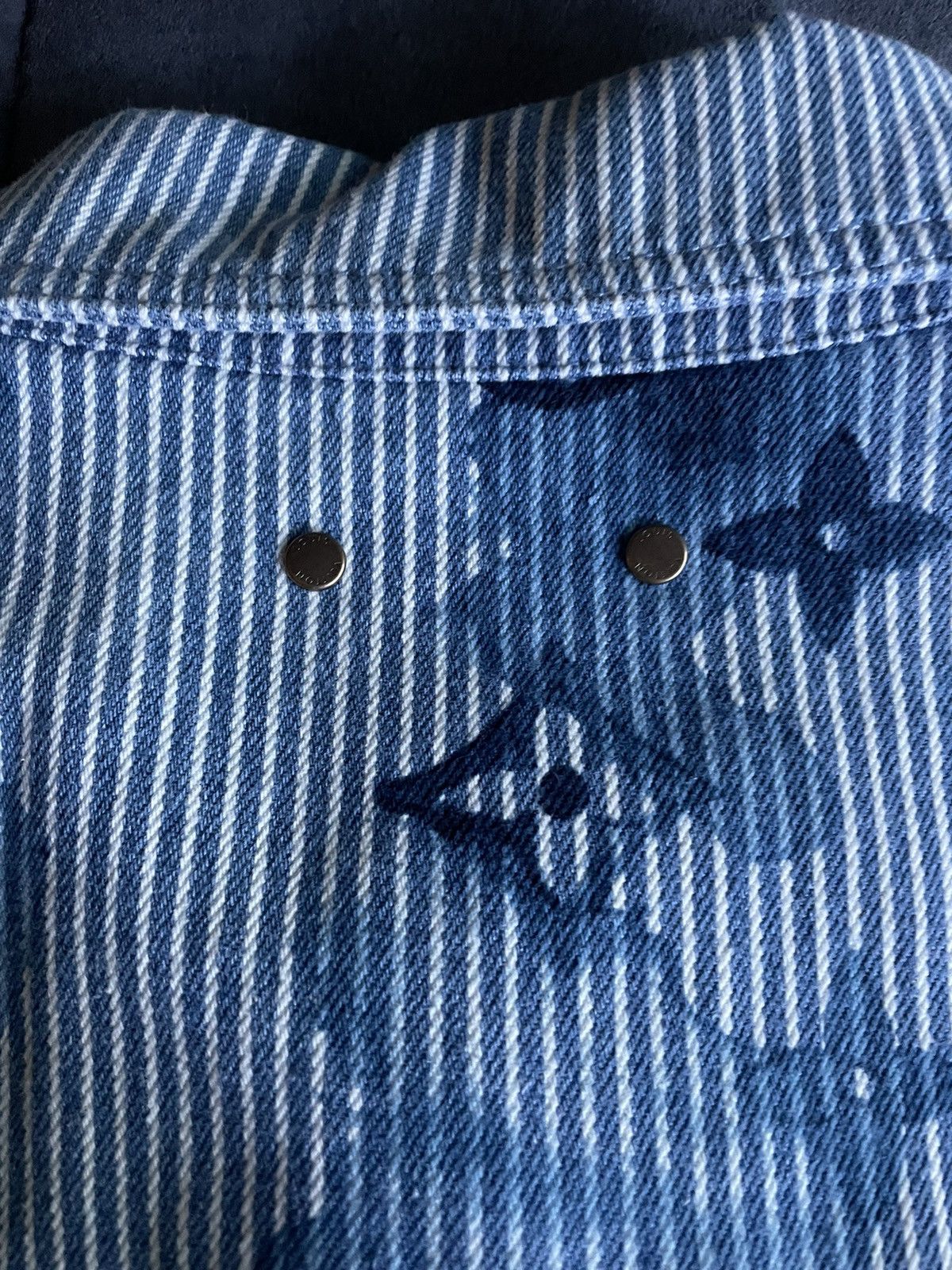 Louis Vuitton Louis Vuitton Monogram Watercolor Workwear Denim Jacket Size US XXL / EU 58 / 5 - 7 Thumbnail