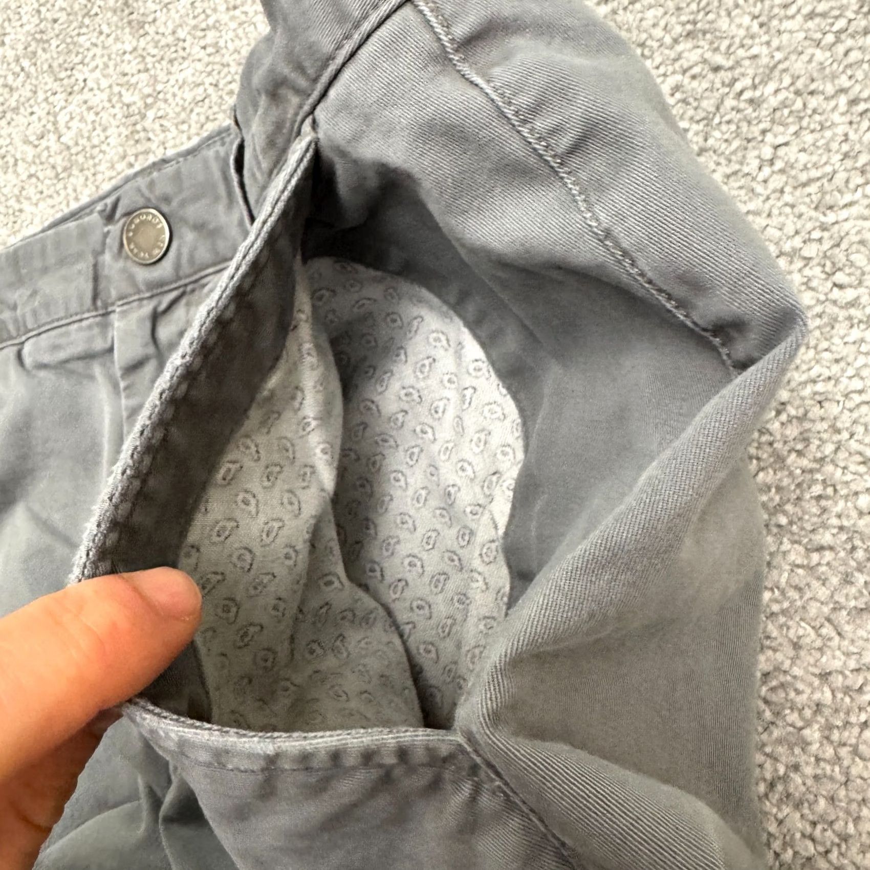 Bonobos Bonobos Slim Fit Chino Pants Mens 32x30 Gray Straight Leg Cotton Casual Preppy Style Size US 32 / EU 48 - 4 Thumbnail
