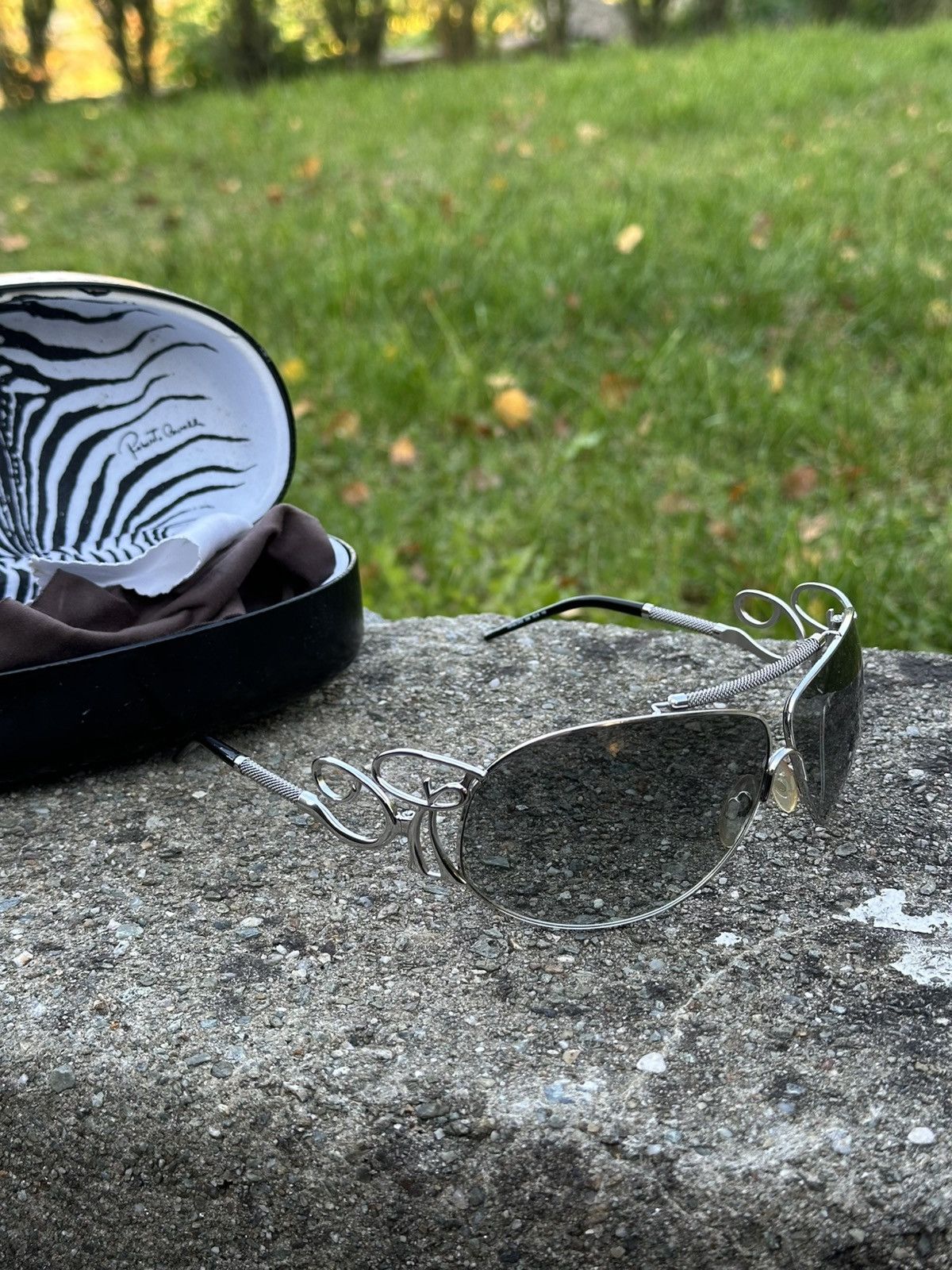 Roberto Cavalli Roberto Cavalli Sunglasses Carnela 300S E98 Silver Size ONE SIZE - 2 Thumbnail