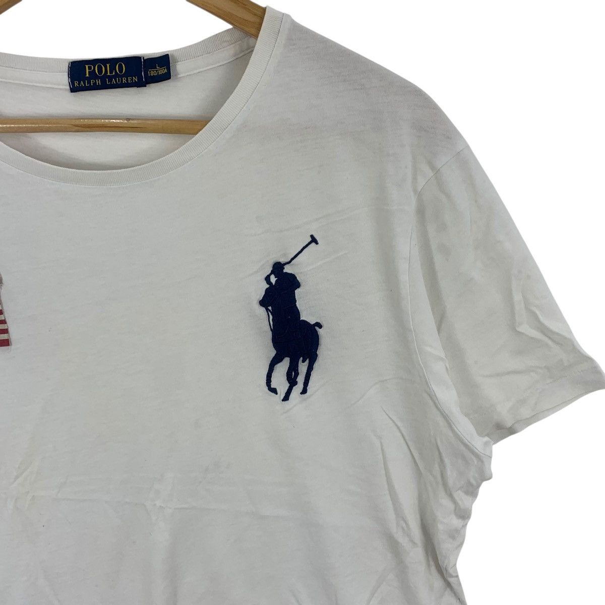 Polo Ralph Lauren POLO RALPH LAUREN USA Flag Team Pony Tee Shirt Top Size US L / EU 52-54 / 3 - 6 Thumbnail