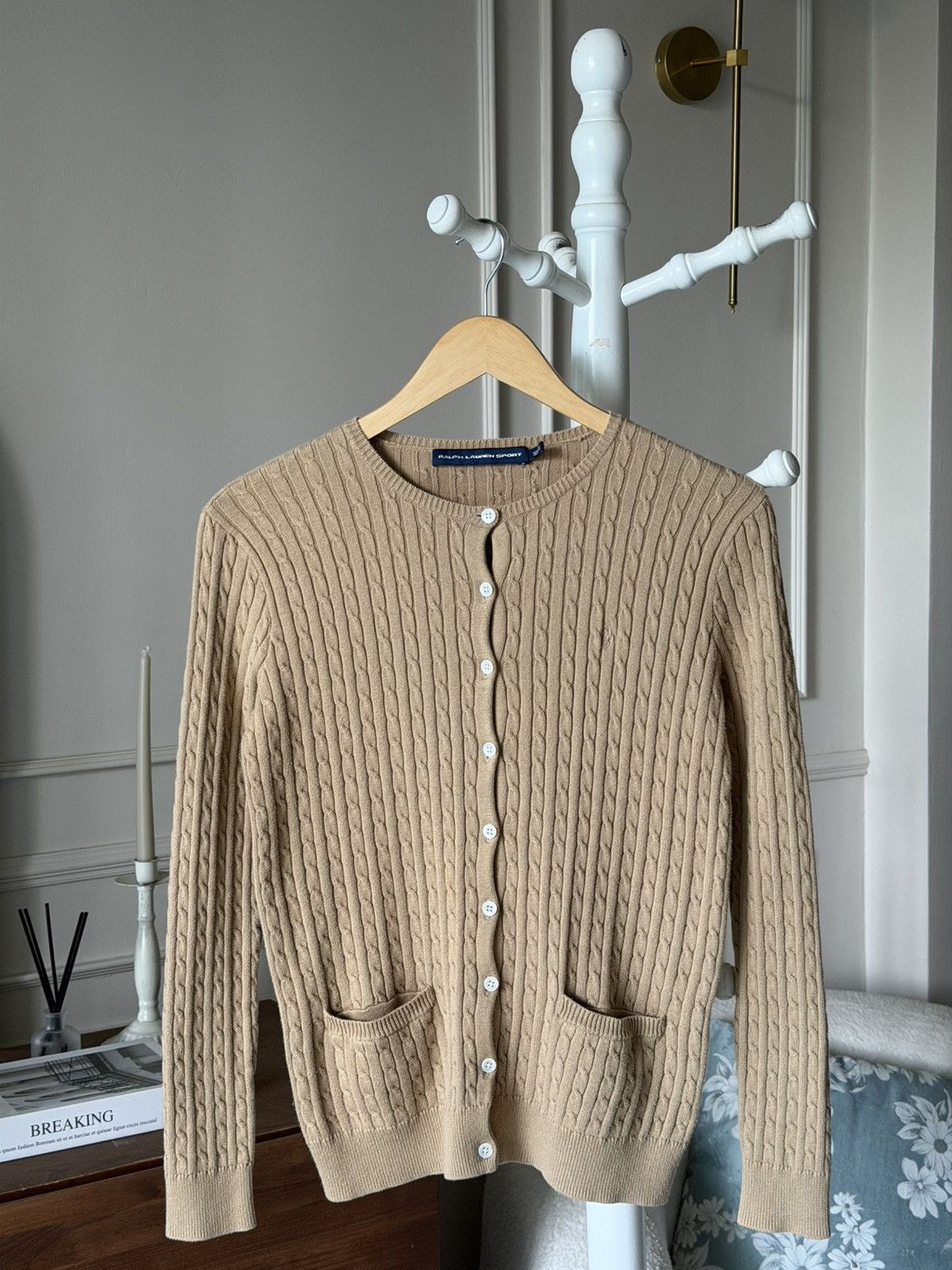 Ralph Lauren Sport Vintage Ralph Lauren Sport cable-knit Cardigan Size S / US 4 / IT 40 - 7 Thumbnail