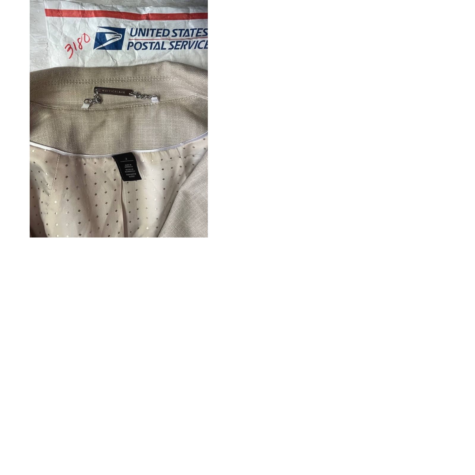 White House Black Market WHITE HOUSE BLACK MARKET Blazer 3/4 Sleeve Women Size 2 Gray Beige Suit Jacket/Blazer See Pics Size XS / US 0-2 / IT 36-38 - 10 Thumbnail