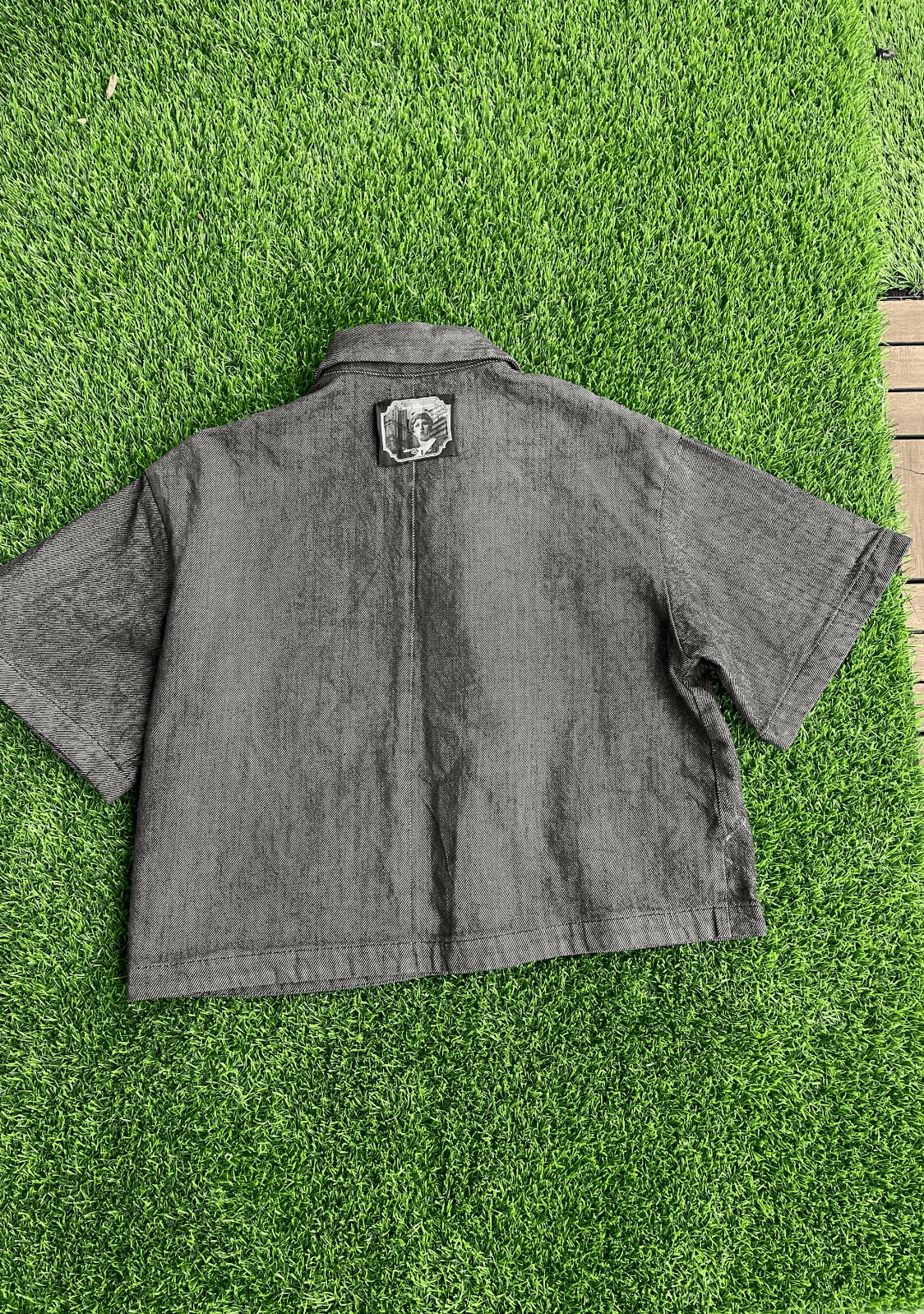 Undercover Undercover SS20 Cindy Sherman Jacquard Denim Grey Shirt Size US M / EU 48-50 / 2 - 7 Thumbnail