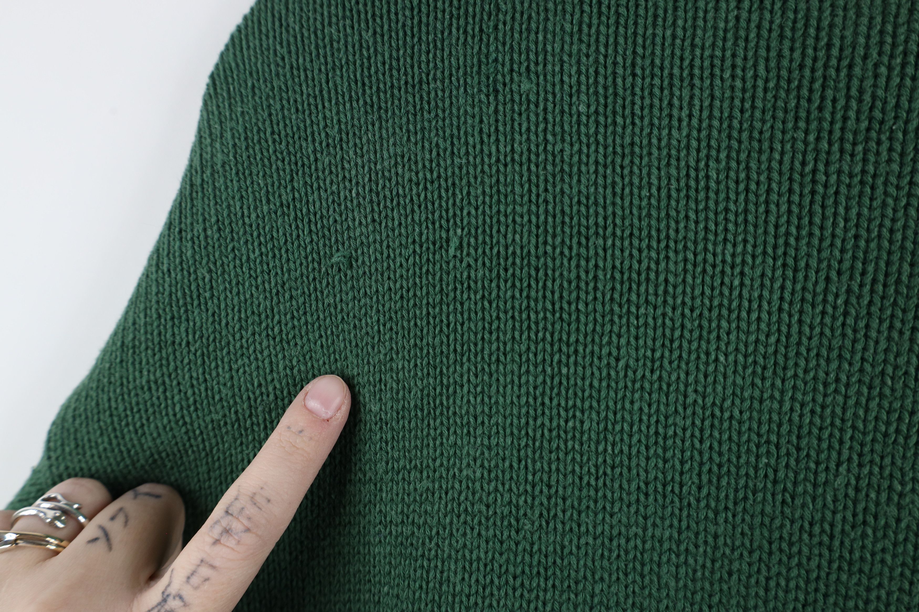 Vintage Vintage 90s Streetwear Marled Knit Turtleneck Sweater Size L / US 10 / IT 46 - 9 Thumbnail