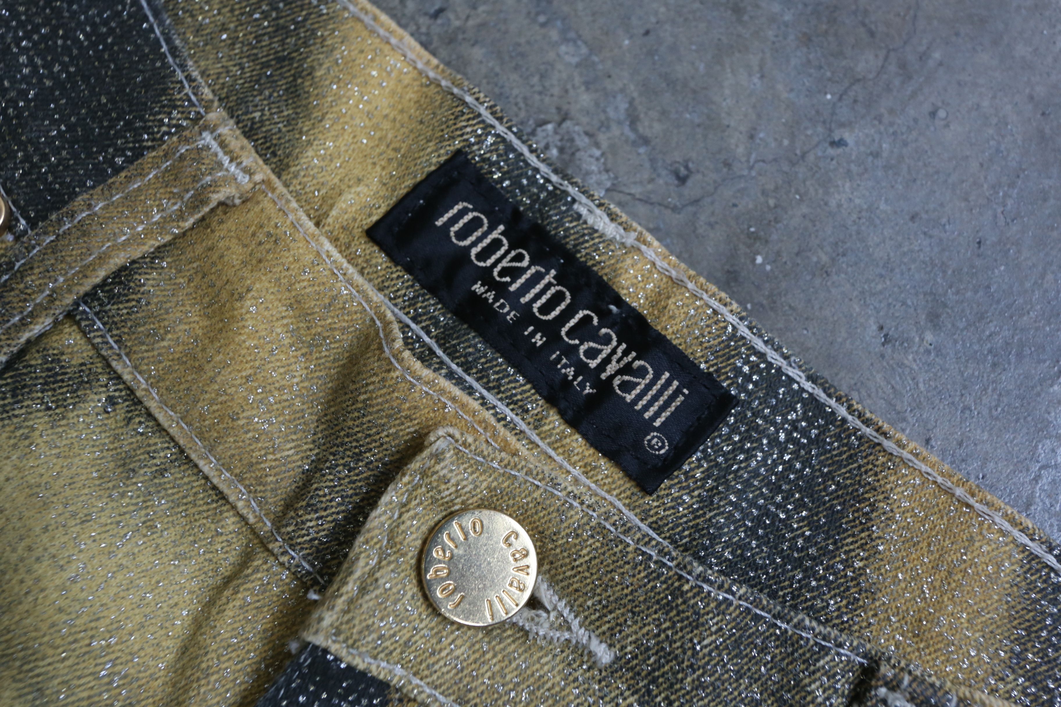 Roberto Cavalli Roberto Cavalli - F/W 00 - Tiger Glitter Denim Jean Size US 30 / EU 46 - 3 Thumbnail