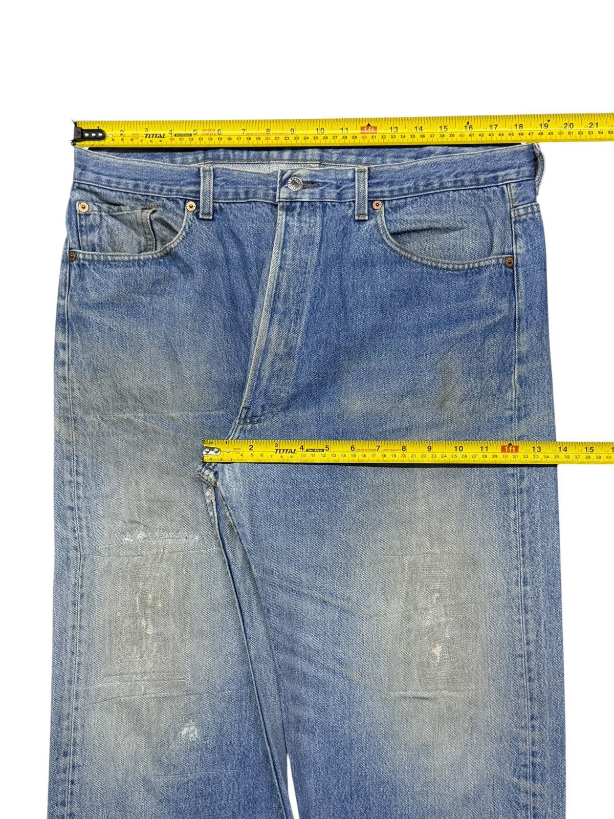 Levi's Vintage 90s Levis 501 Made in USA 555 Classic Straight Denim Size US 37 - 17 Thumbnail