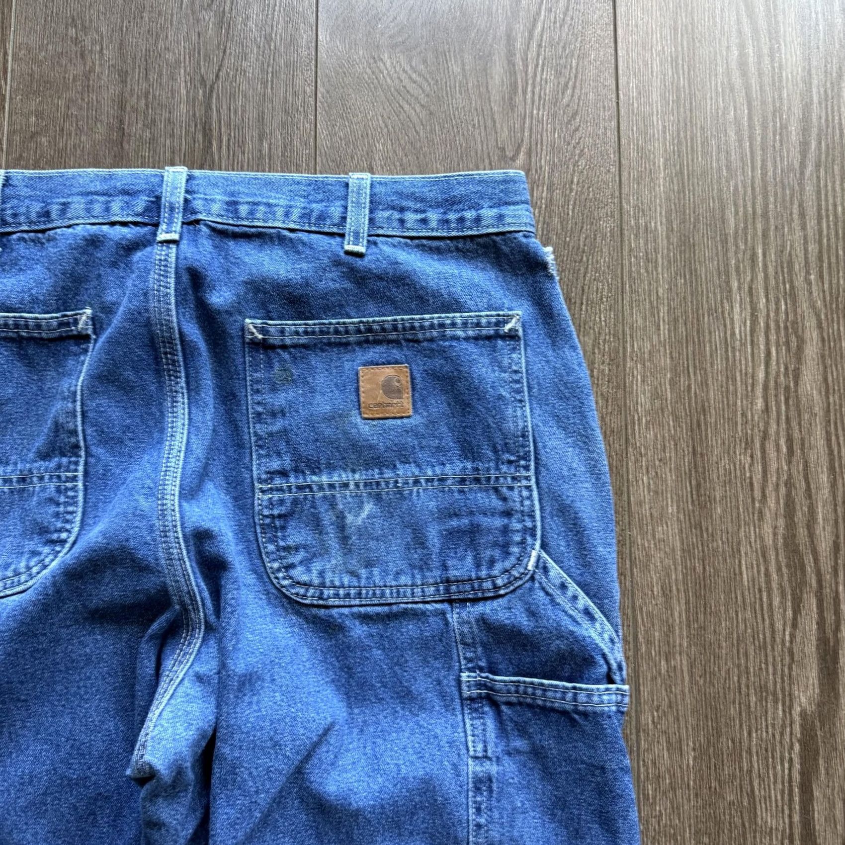 Carhartt Y2K Baggy Carhartt Carpenter Jeans 36x30 Blue Medium Wash Distressed Denim B13 Size US 36 / EU 52 - 3 Thumbnail