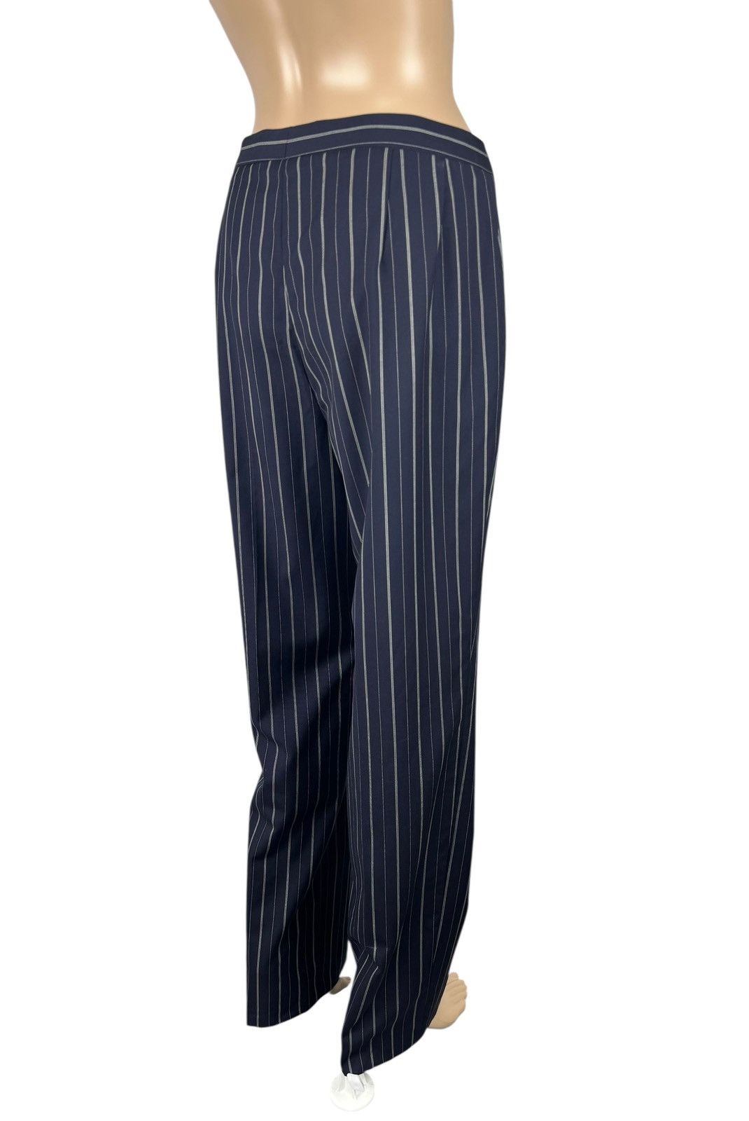 Other Rene Lezard Striped Wide Led Dress Pants Wool size 40 Size 28" / US 6 / IT 42 - 6 Thumbnail