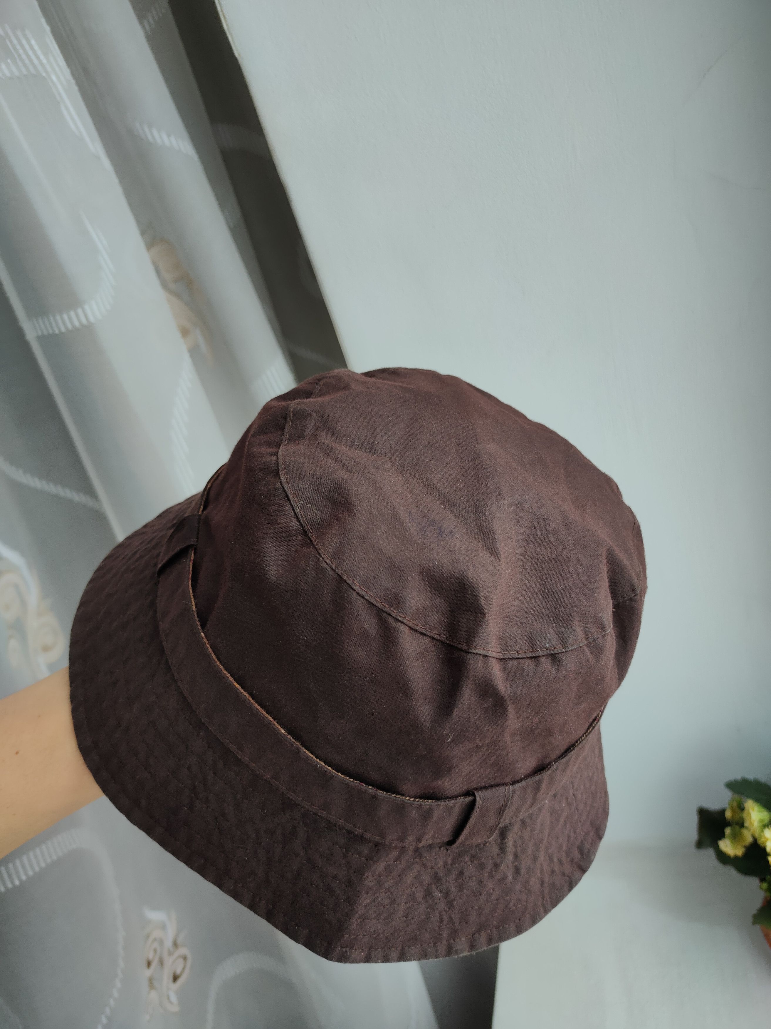 Barbour Vintage Barbour Waxed Bucket Hat Panama Hat Barbour Wax Size ONE SIZE - 3 Thumbnail
