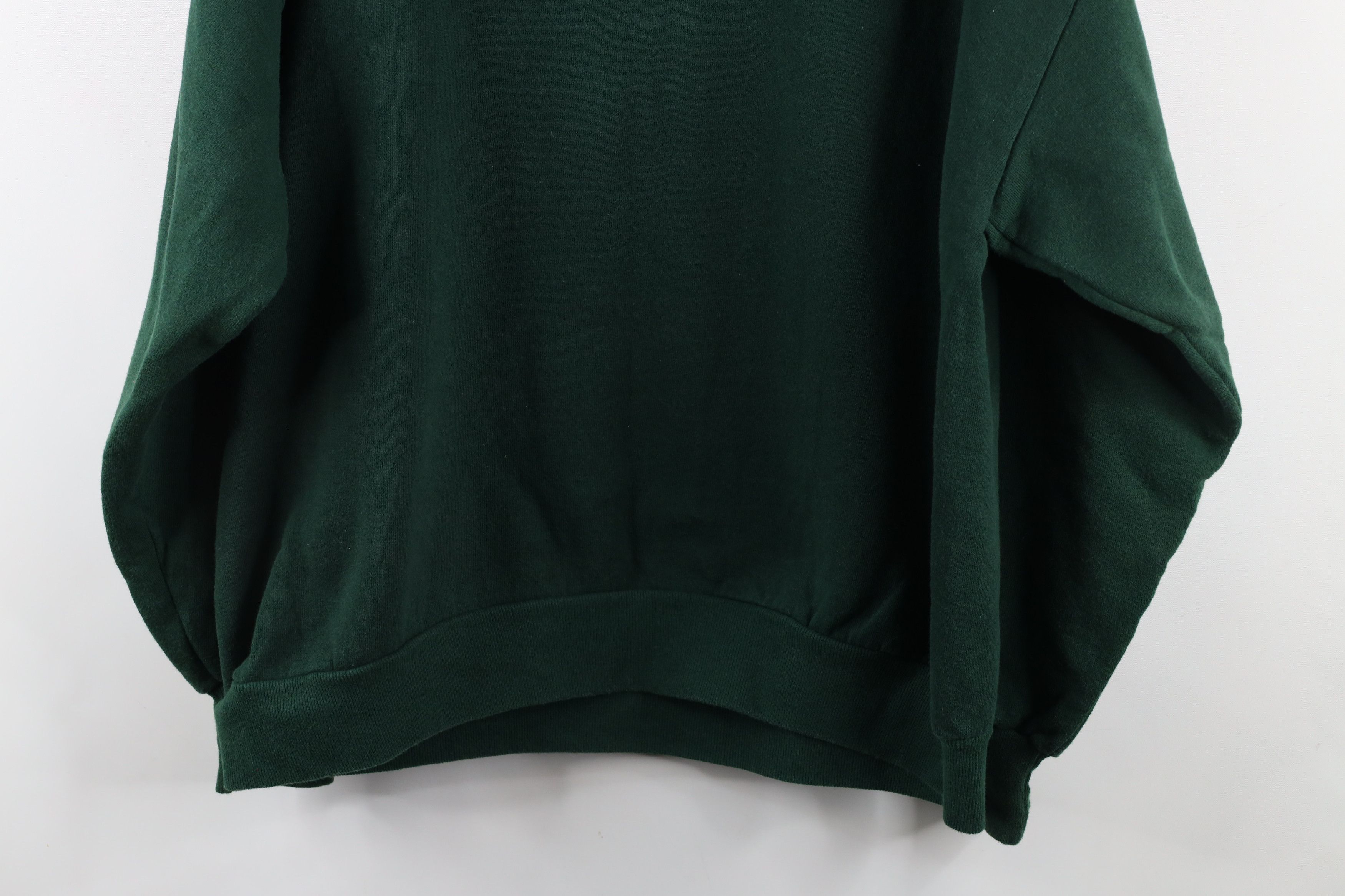 Vintage Vintage 90s Streetwear Crewneck Sweatshirt Hunter Green USA Size US XXL / EU 58 / 5 - 8 Thumbnail