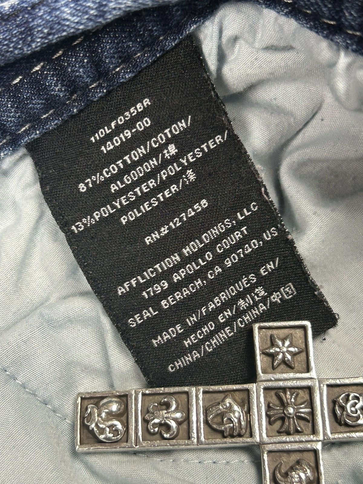 Affliction Affliction Denim Bootcut Acidwash Embroidered Jeans Size US 31 - 17 Thumbnail