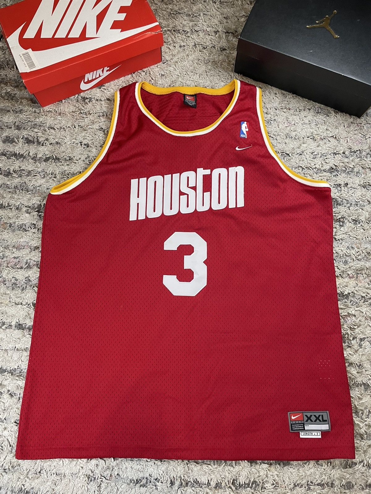 NBA × Nike × Vintage Steve Francis Houston Rockets Nike Jersey Swingman 90s Size US XXL / EU 58 / 5 - 1 Thumbnail