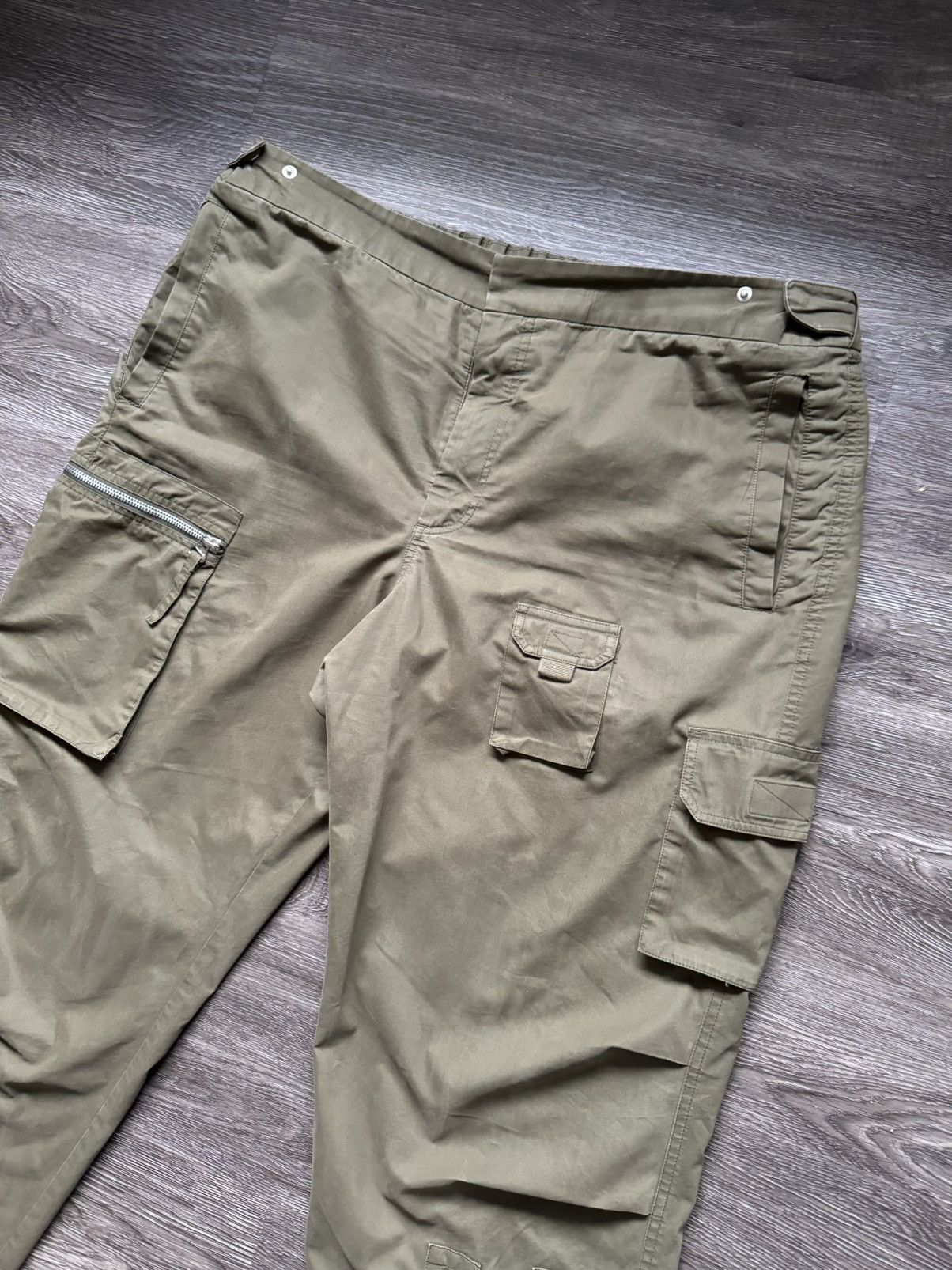 Helmut Lang HELMUT LANG LIMITED EDITION Green FLIGHT AVIATOR CARGO PANTS Size US 38 / EU 54 - 4 Thumbnail