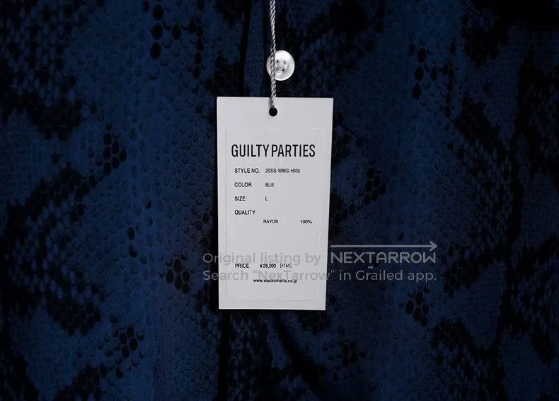 Wacko Maria Wacko Maria Snake pattern short-sleeved shirt 20ss Size US L / EU 52-54 / 3 - 5 Thumbnail