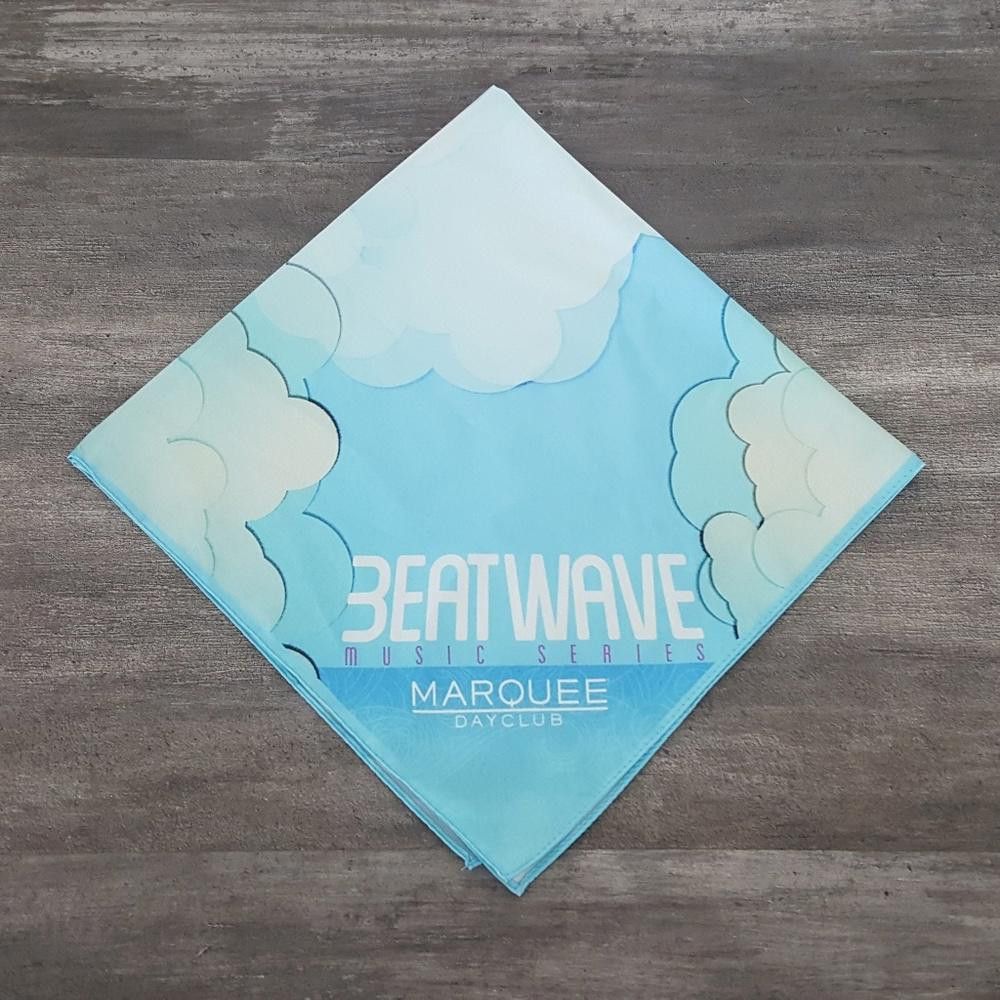Designer Blue Beatwave Marquee Bandana Size ONE SIZE - 1 Thumbnail