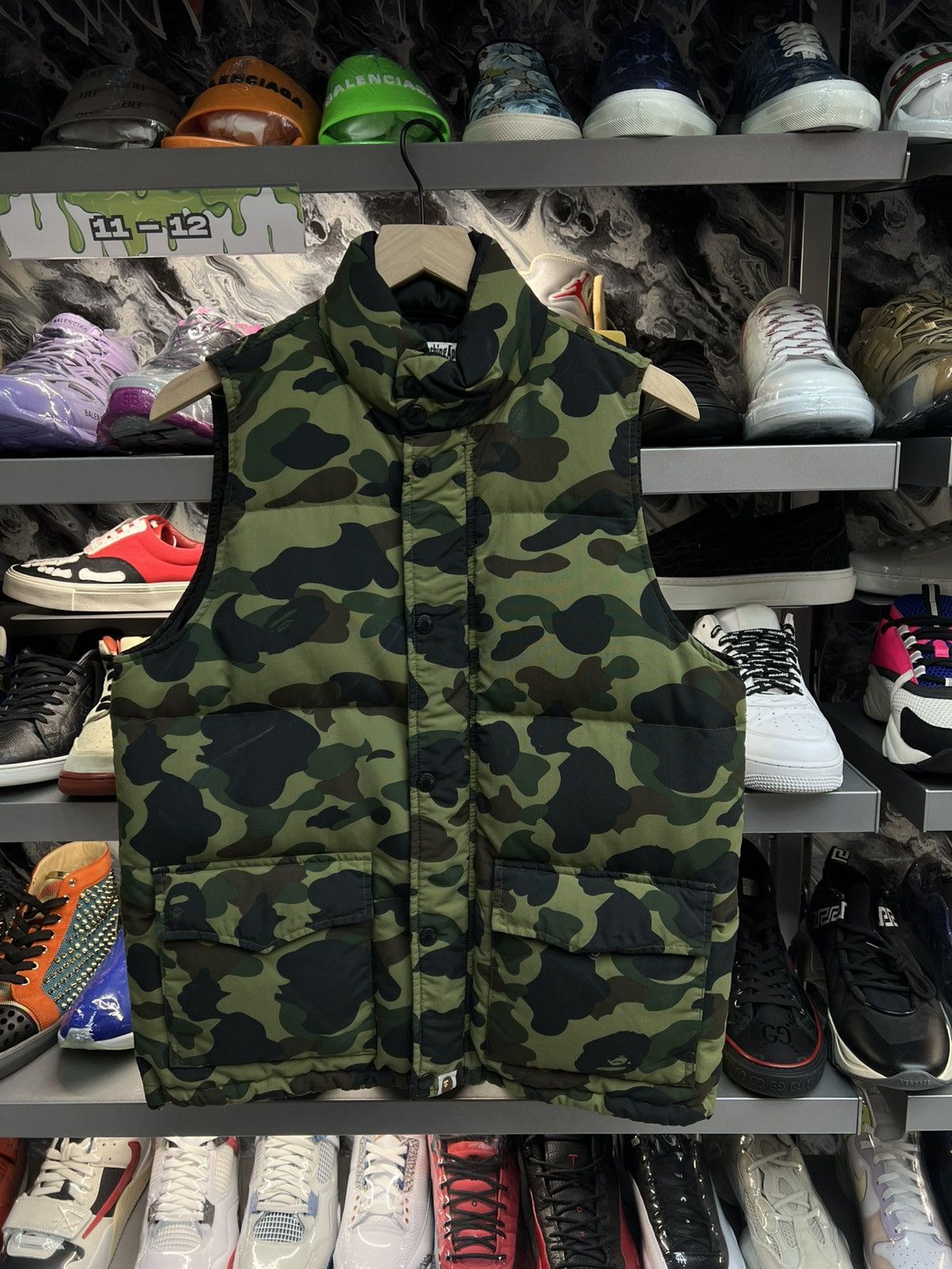 Bape Bape Green Camo Vest Size US M / EU 48-50 / 2 - 1 Thumbnail