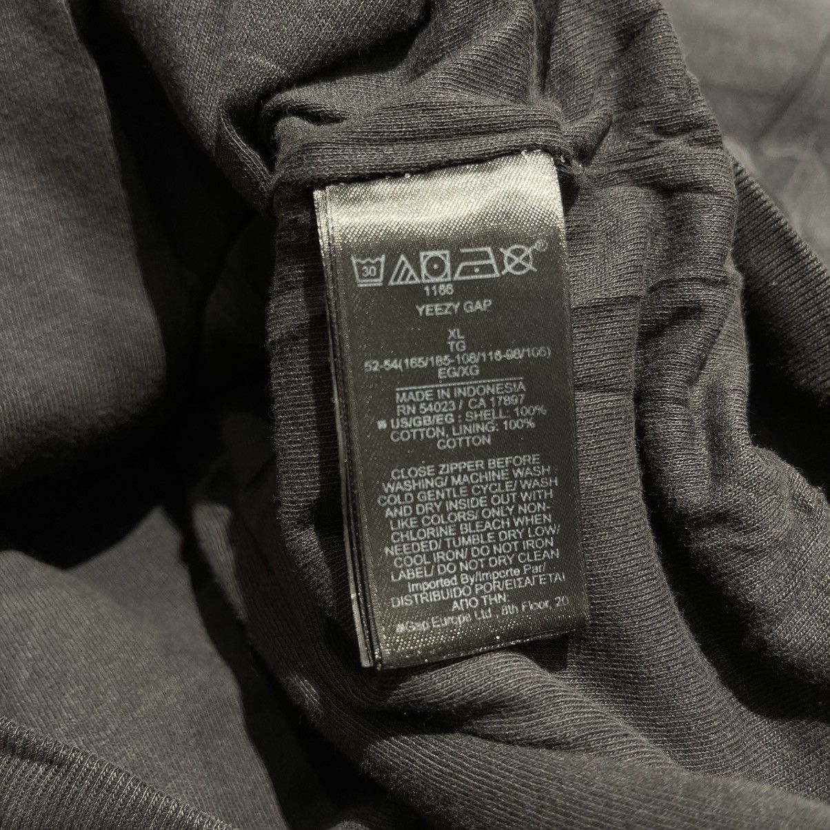 Gap × Yeezy Yeezy x Gap Zip Hoodie Black Size US XL / EU 56 / 4 - 4 Thumbnail