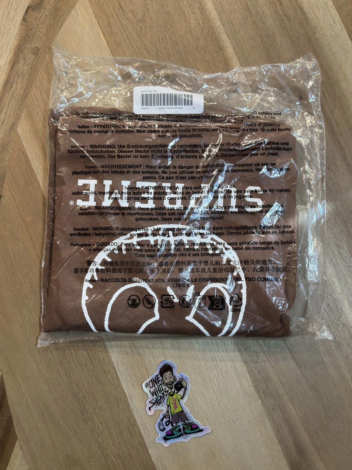 Supreme Skeleton Tee & Sticker