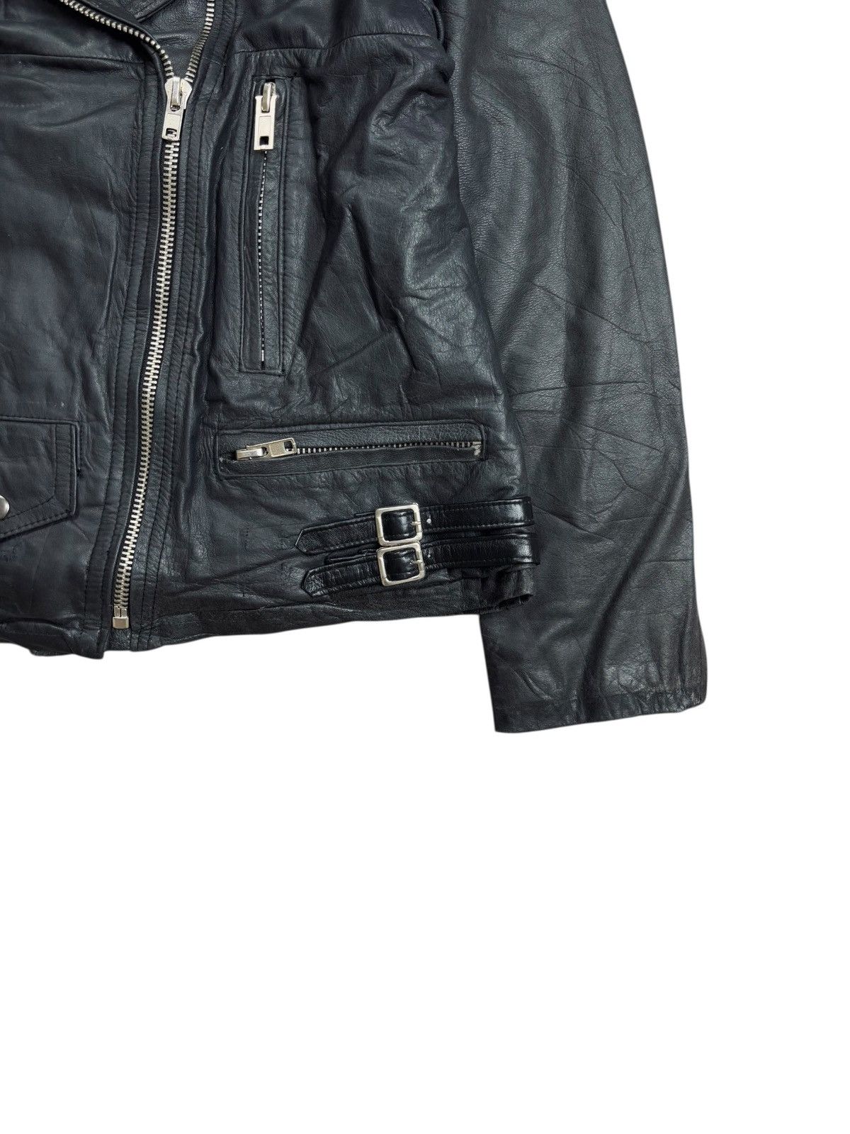 Ekam 2001 PPFM - Biker Leather Jacket Size US M / EU 48-50 / 2 - 4 Thumbnail
