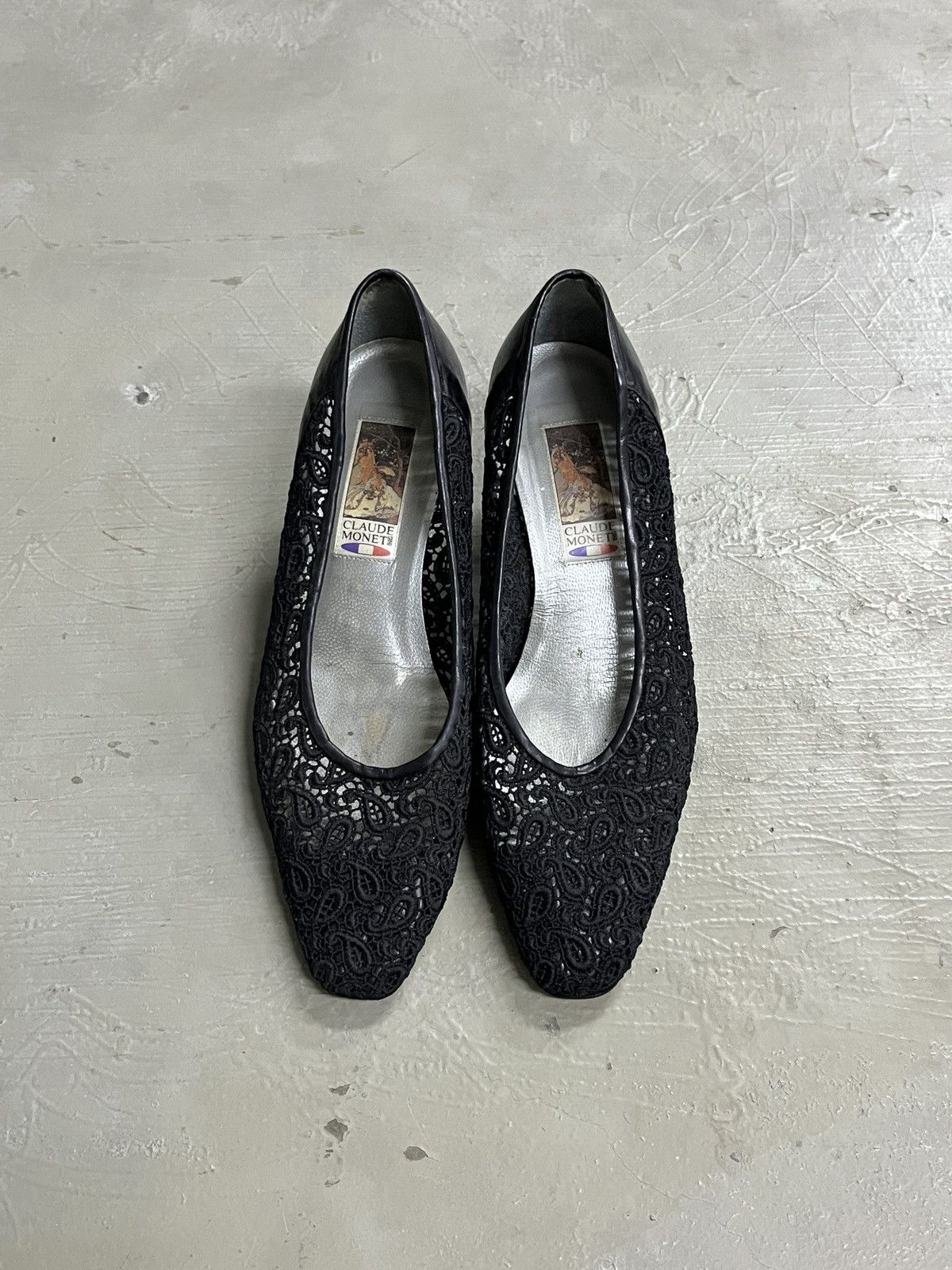 Vintage Vintage Claude Monet Lace Christian Louboutin Style Heels Size US 6.5 / IT 36.5 - 2 Thumbnail