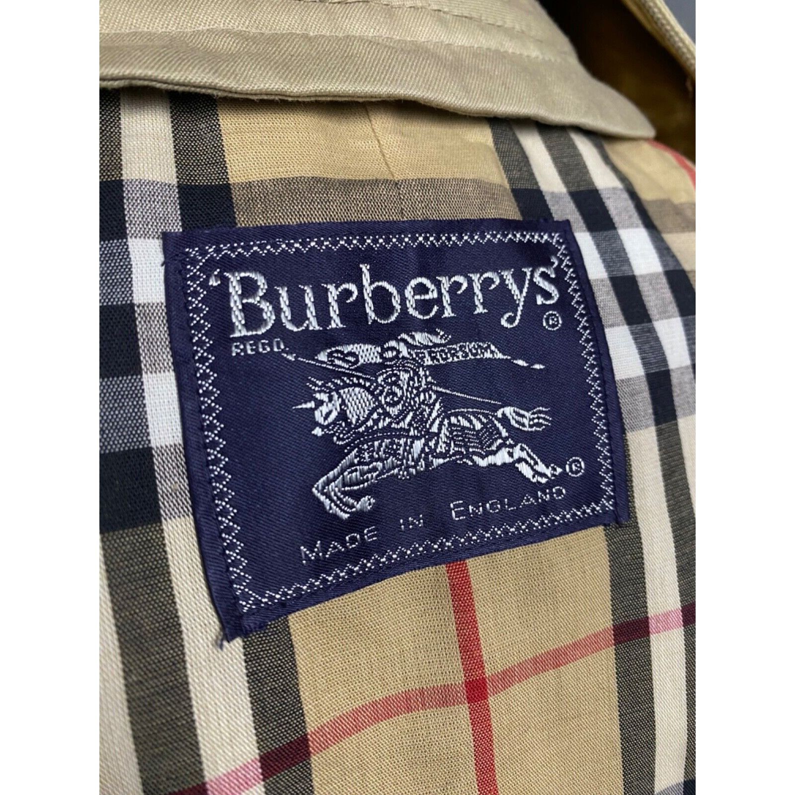 Burberry Burberry + Wool Liner Nova Check Men's Beige Trench Coat Siz Size US L / EU 52-54 / 3 - 11 Thumbnail