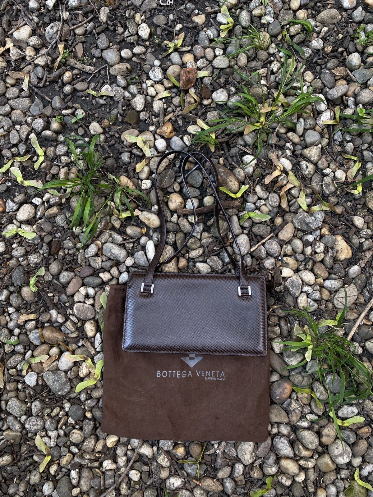 Bottega Veneta × Vintage Vintage Bottega Veneta Leather Handbag Size ONE SIZE - 1 Thumbnail