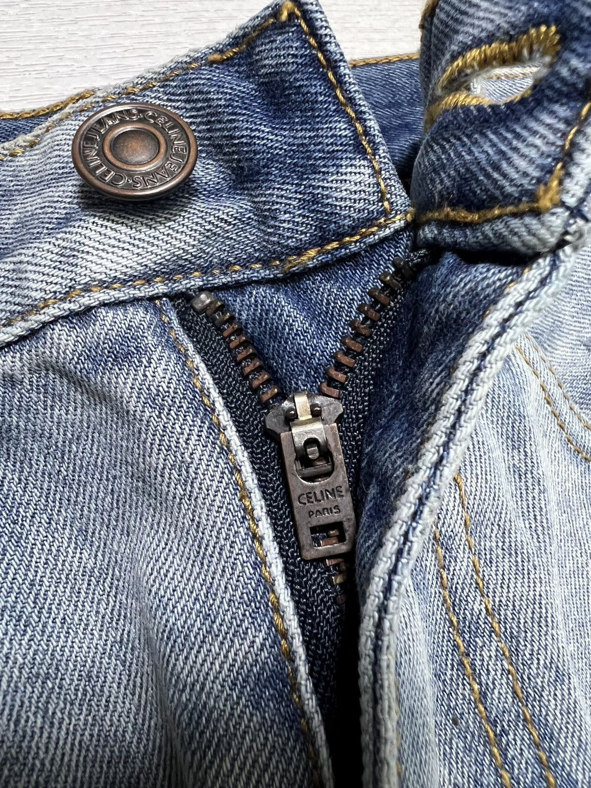 Celine Celine - Hedi Slimane - Raw Hem Distressed Denim Jeans Size US 28 / EU 44 - 12 Thumbnail