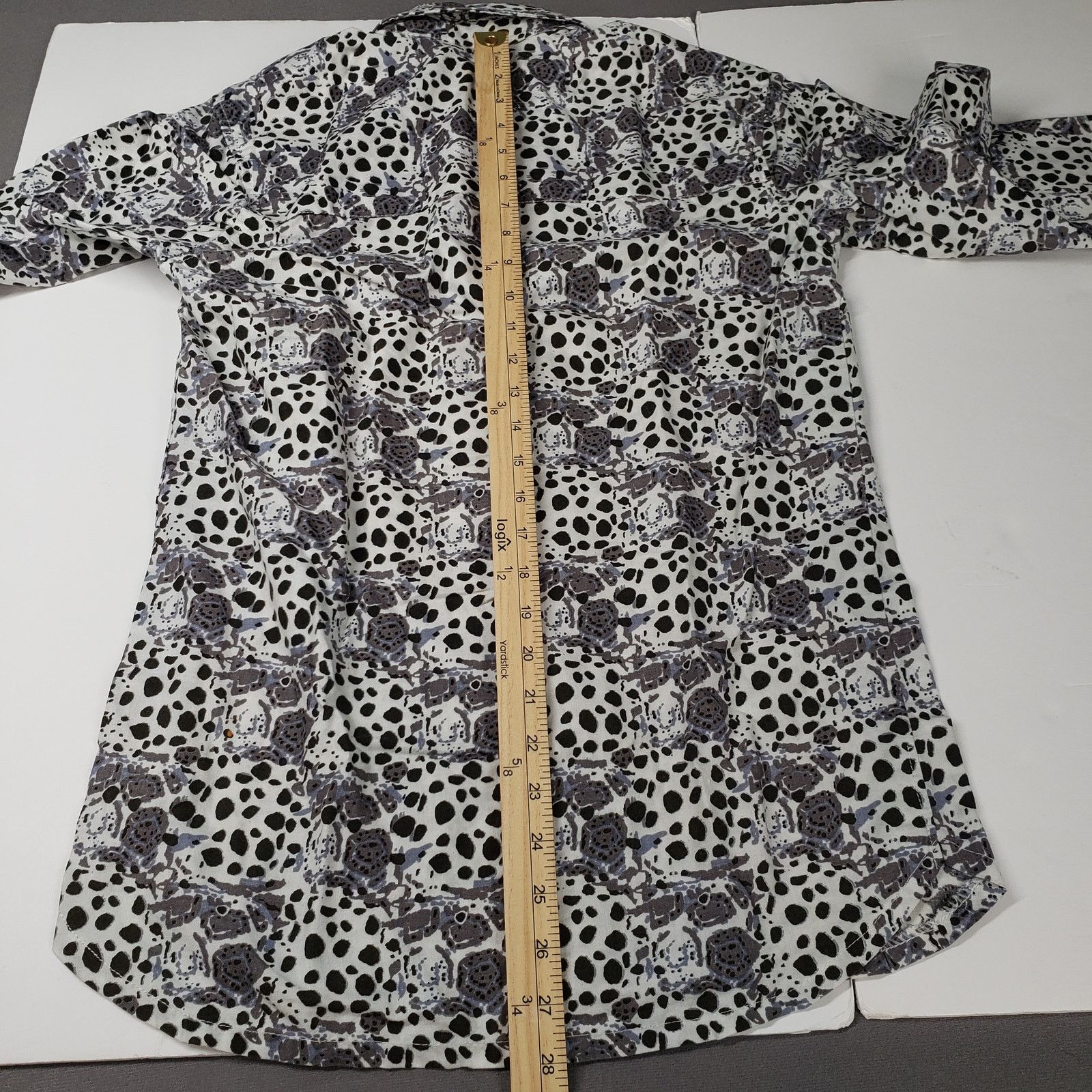 Other Animal Print Block Print Button Up Shirt Mens Small White Size US S / EU 44-46 / 1 - 5 Thumbnail