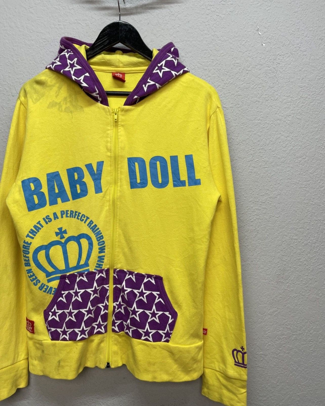 Japanese Brand Vintage Y2K Baby Doll Japanese Style Zip Hoodie Wiwiene Size US M / EU 48-50 / 2 - 3 Thumbnail