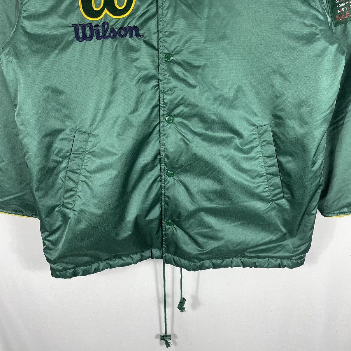 Vintage × Wilson 🔥Rare🔥Wilson Big Spellout Snap Buttons Coach Light Jacket Size US L / EU 52-54 / 3 - 5 Thumbnail