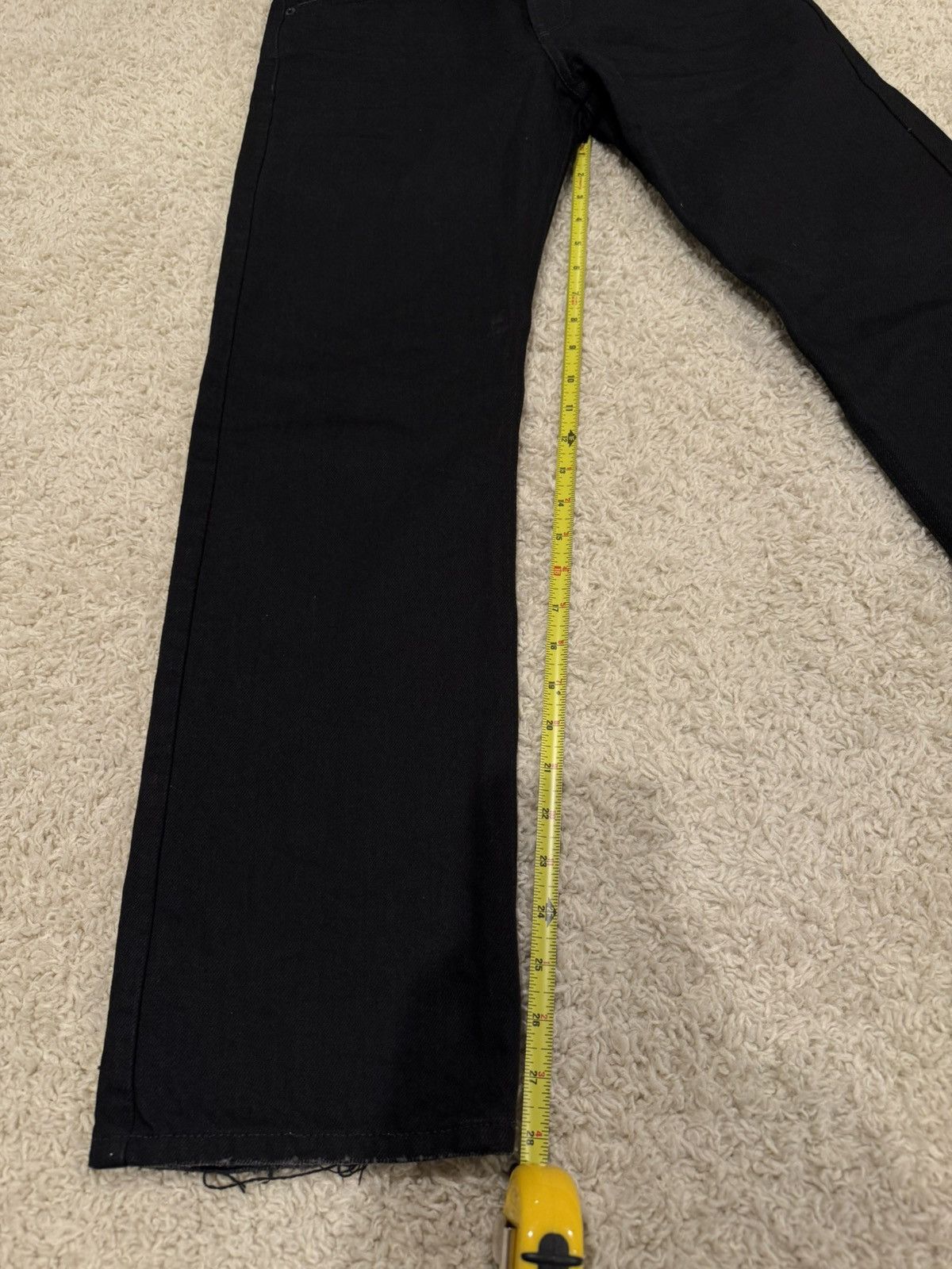 Balenciaga Balenciaga Jet Black Heal Drag Jean Size US 29 - 21 Thumbnail