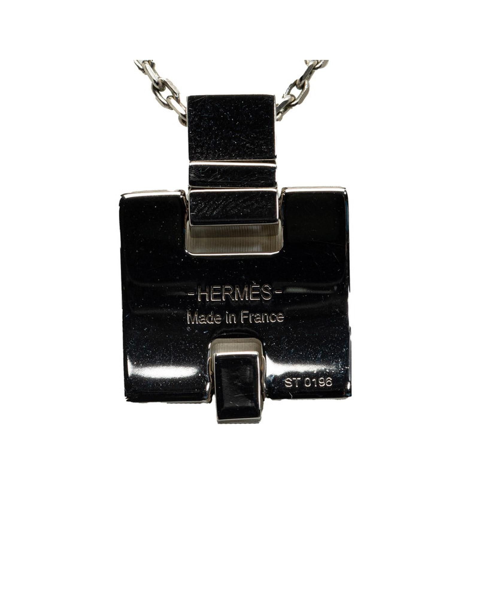 image of Silver Hermes Eileen Pendant Necklace, Women's