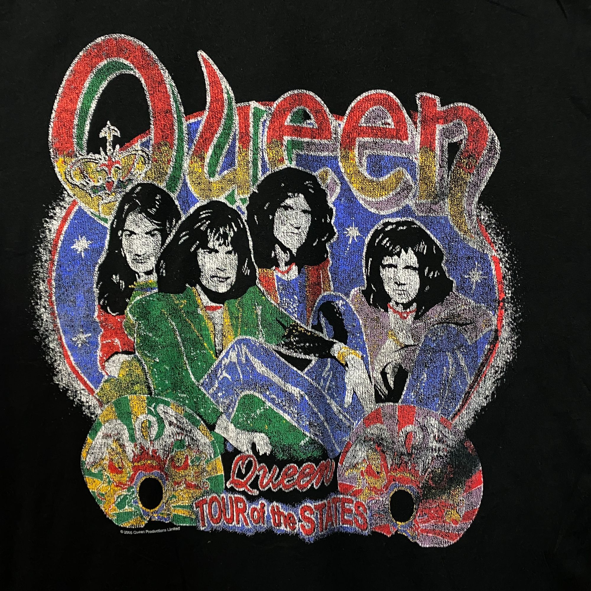 Band Tees Queen Freddie Mercury 05 North American Tour Vtg Tshirt size Size US XL / EU 56 / 4 - 2 Thumbnail