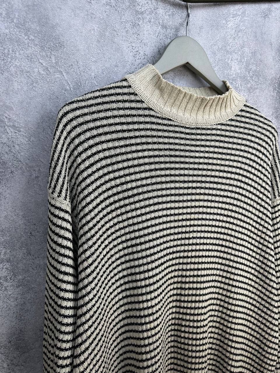 JOSEPH HOMME Joseph Homme Tricot Linen Silk VTG Knit Sweater Stripe Size US XL / EU 56 / 4 - 3 Thumbnail
