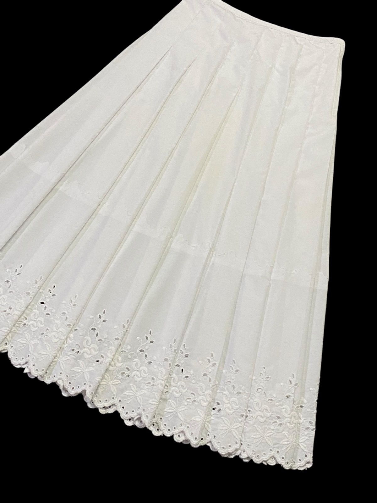 Comme des Garcons × Comme des Garcons Girl AD2001 Comme Des Garçons Floral Embroidery Stitch Long Skirt Size 28" / US 6 / IT 42 - 16 Thumbnail