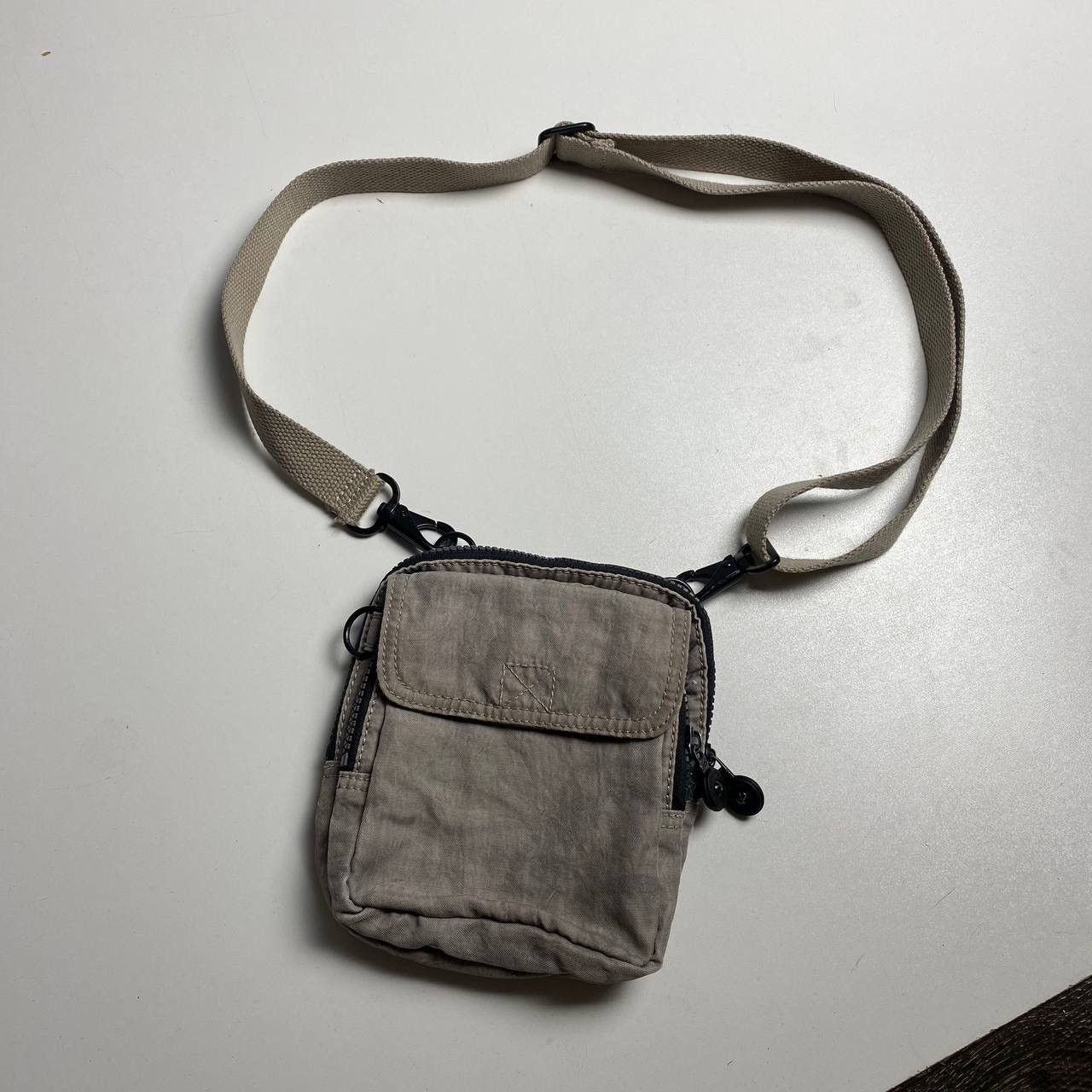 Vintage Kipling Mini Bag in Grey, Men's