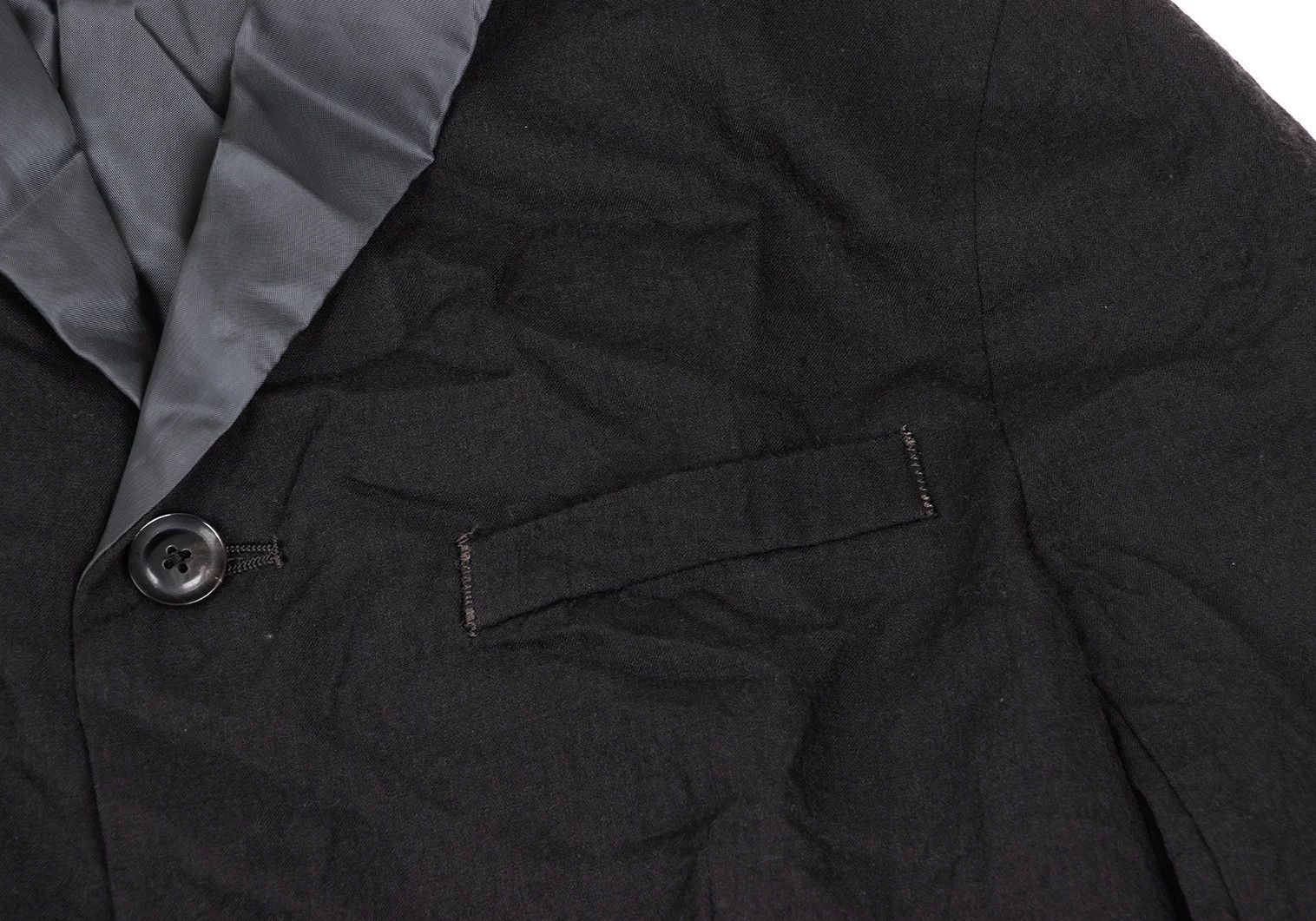 Kolor Wool Creased 4B Jacket in Dark Brown Size US S / EU 44-46 / 1 - 4 Thumbnail