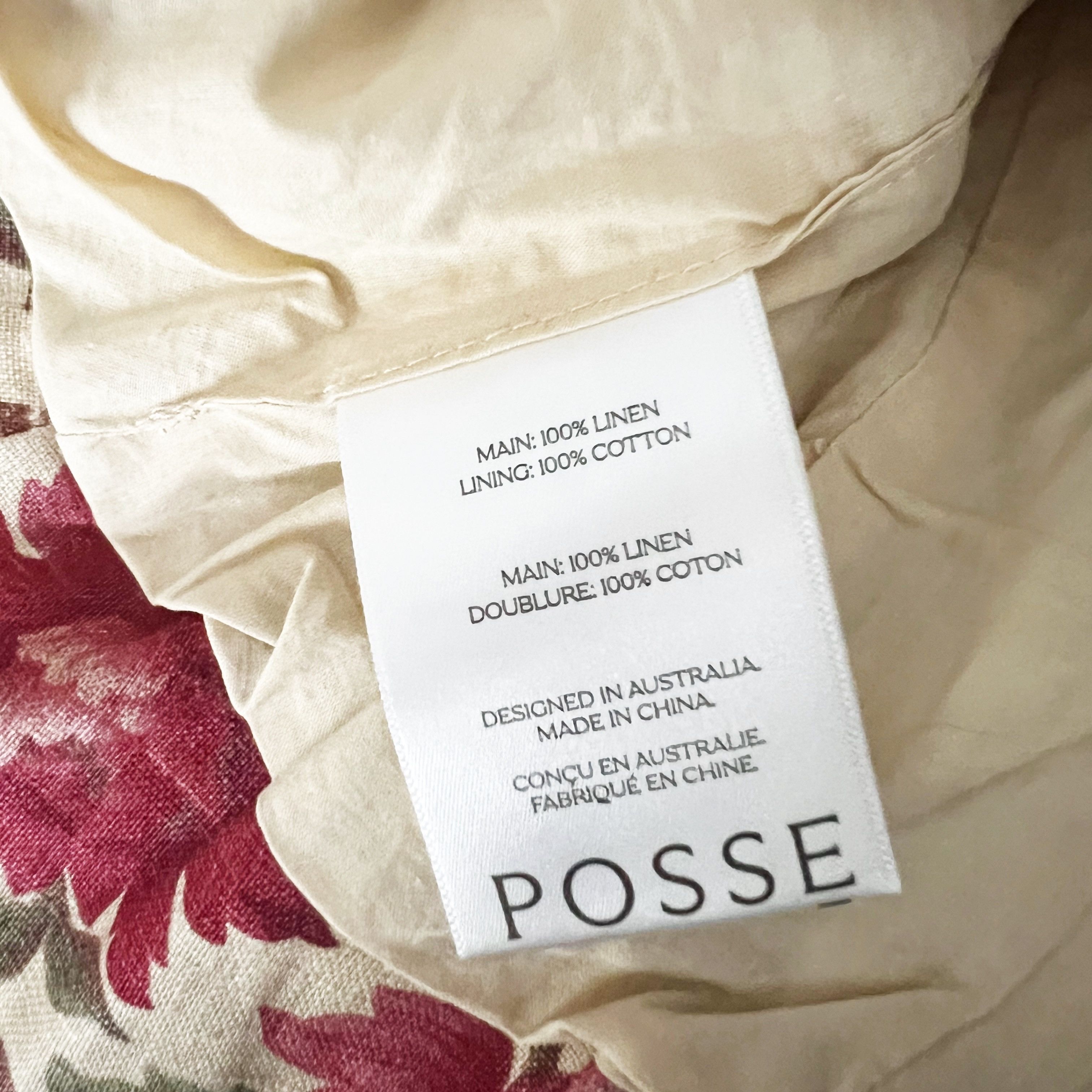 Other NEW Posse Rosalie Linen Woven Square Size XS / US 0-2 / IT 36-38 - 3 Thumbnail