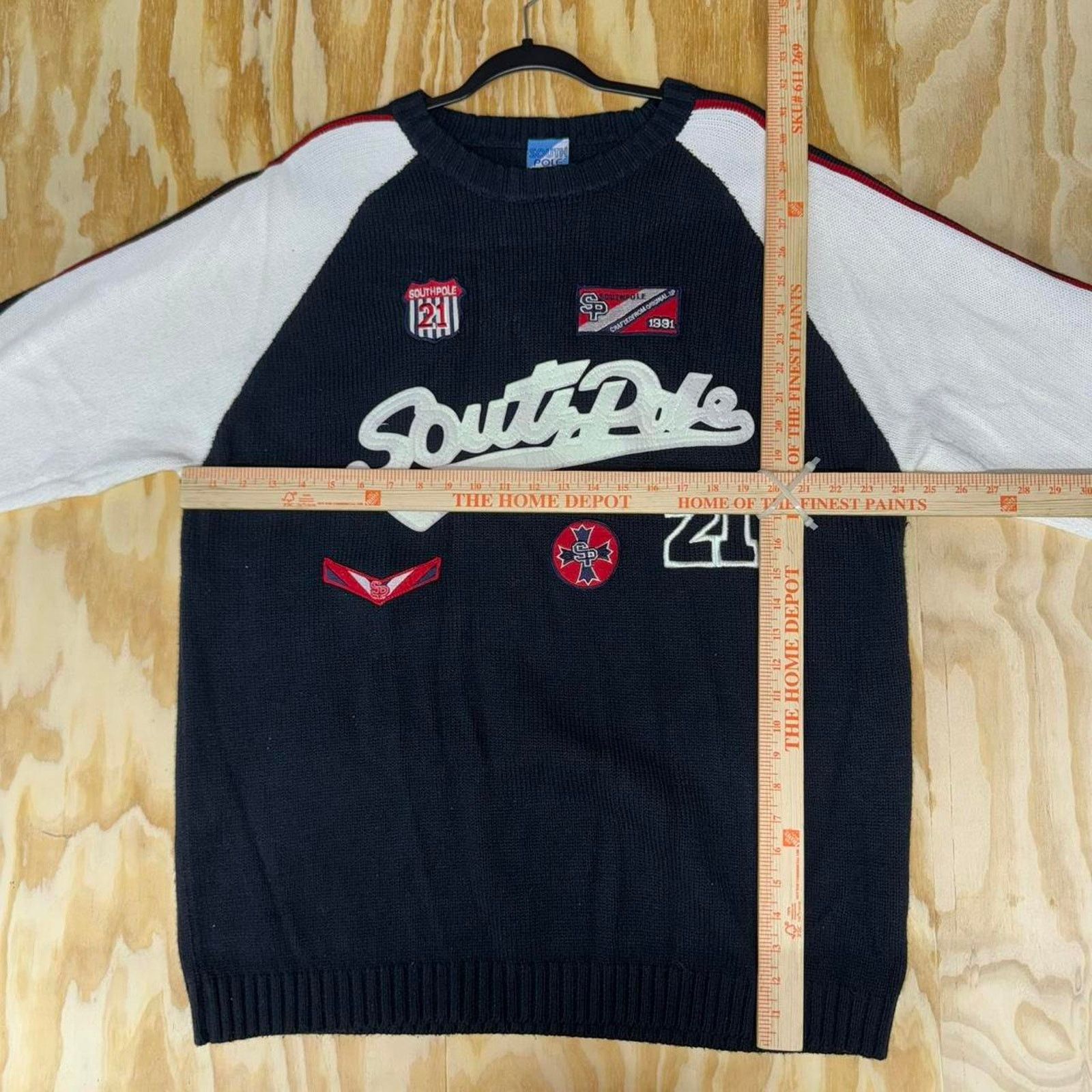 Southpole Vintage y2k south pole 2000s patches knitted sweater Size US XL / EU 56 / 4 - 3 Thumbnail