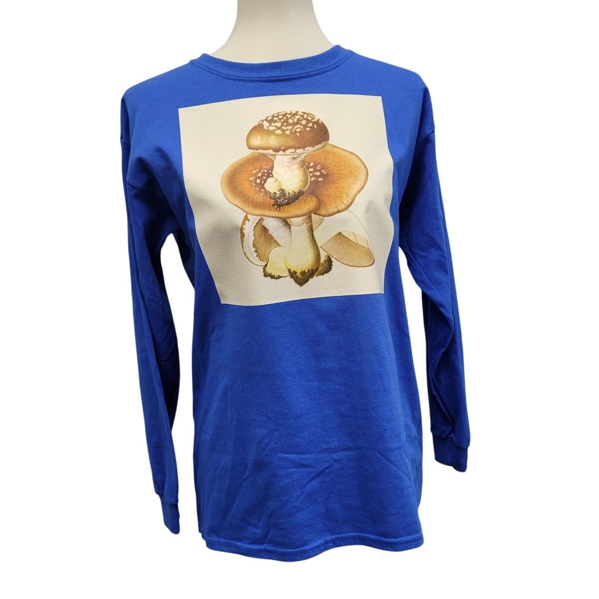 Gildan New Hand Printed Youth XL Oyster Mushroom T-Shirt Size US XL / EU 56 / 4 - 1 Thumbnail