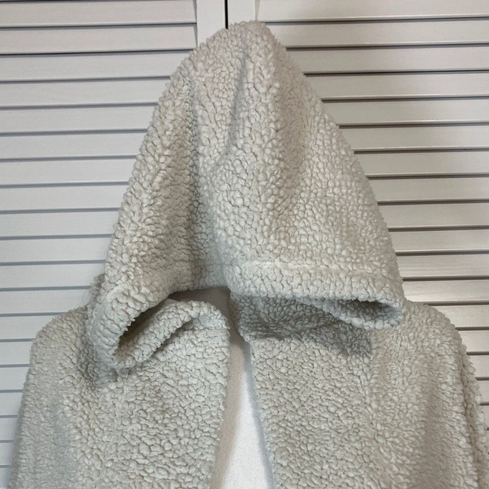 Loft Loft Cream Textured Knit Long Sleeve Hooded Jacket Women L Size L / US 10 / IT 46 - 5 Thumbnail