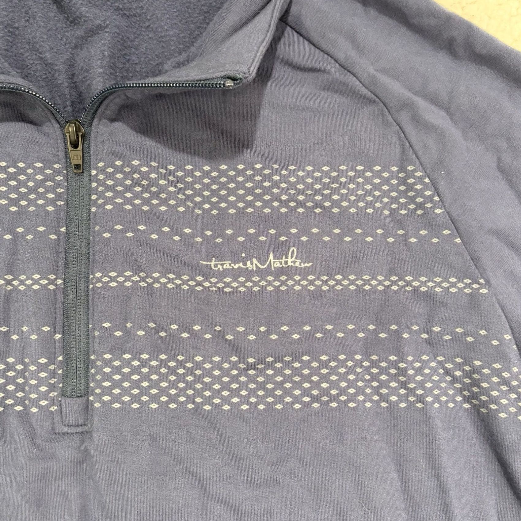 TravisMathew Travis Mathew Golf Pullover Mens XL Navy Blue Stretch Performance 1/4 Zip Size US XL / EU 56 / 4 - 2 Thumbnail